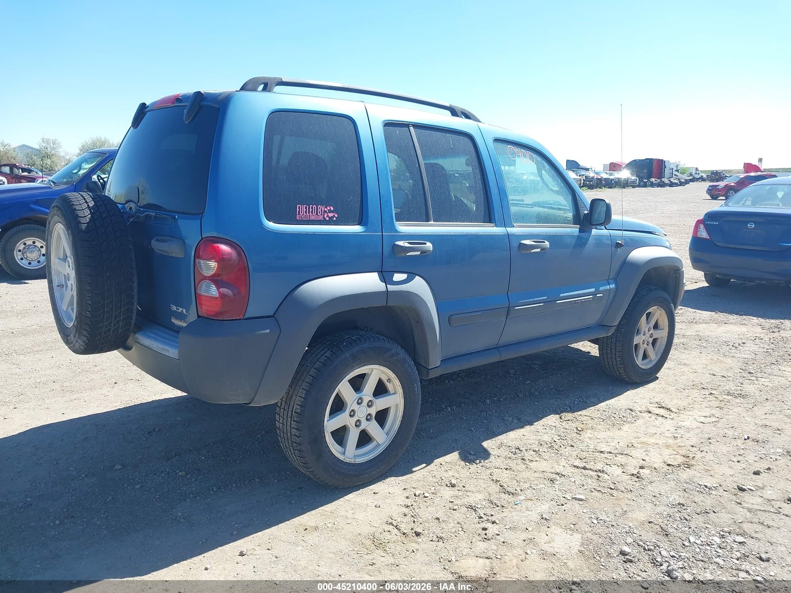 2006 Jeep Liberty Sport Синий vin: 1J4GL48K66W197520