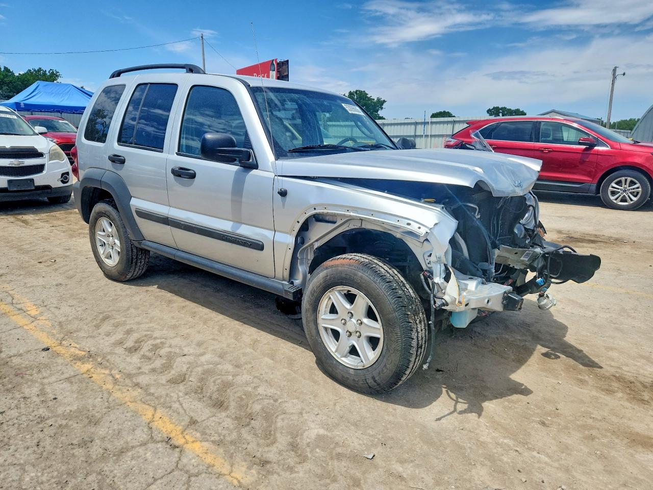 2006 Jeep Liberty Sport Silver vin: 1J4GL48K66W252418