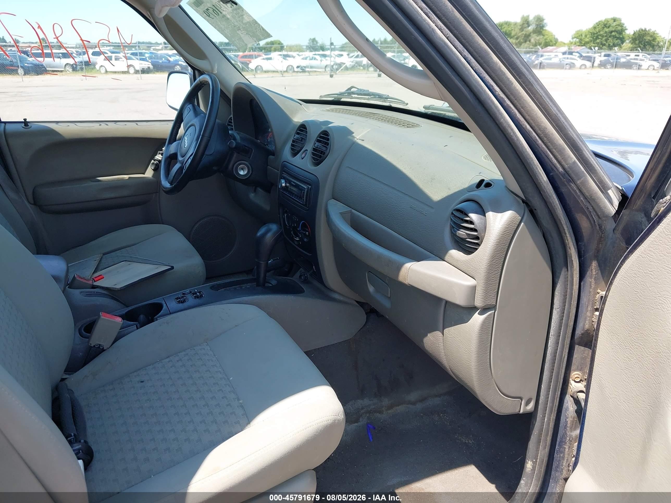 2007 Jeep Liberty Sport Синий vin: 1J4GL48K67W520983
