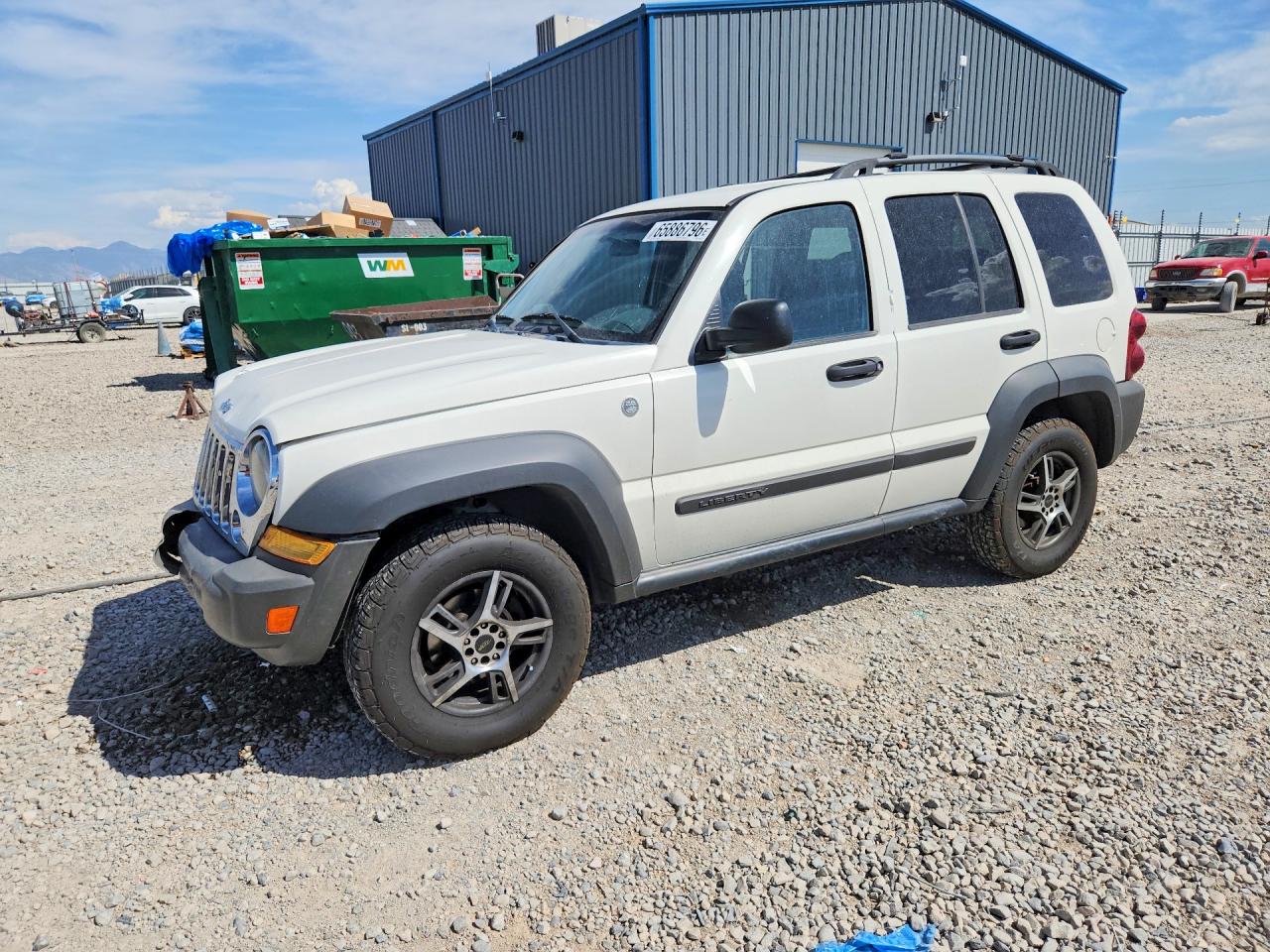 2007 Jeep Liberty Sport White vin: 1J4GL48K67W707219