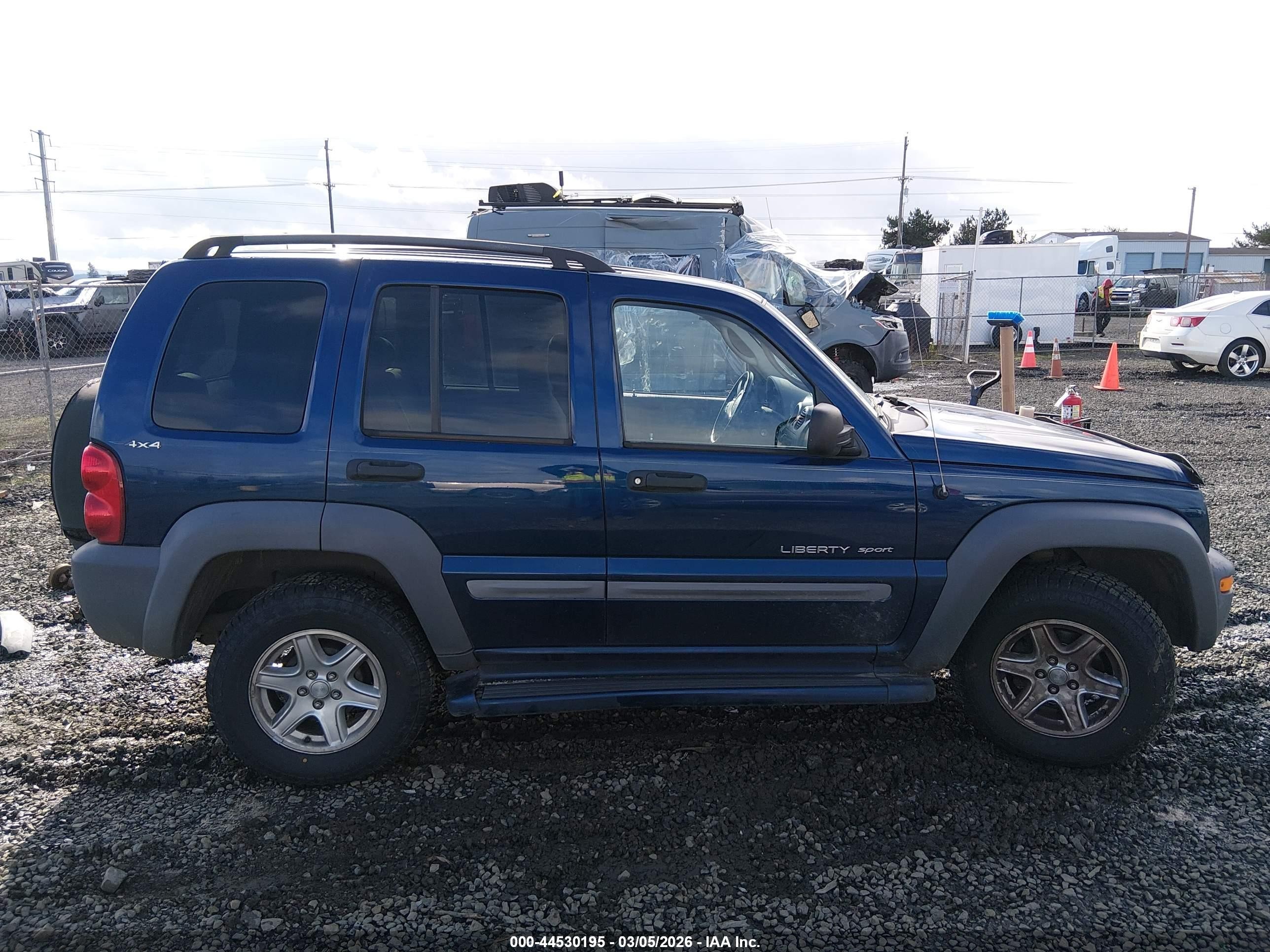 2002 Jeep Liberty Sport Dark Blue vin: 1J4GL48K72W122142