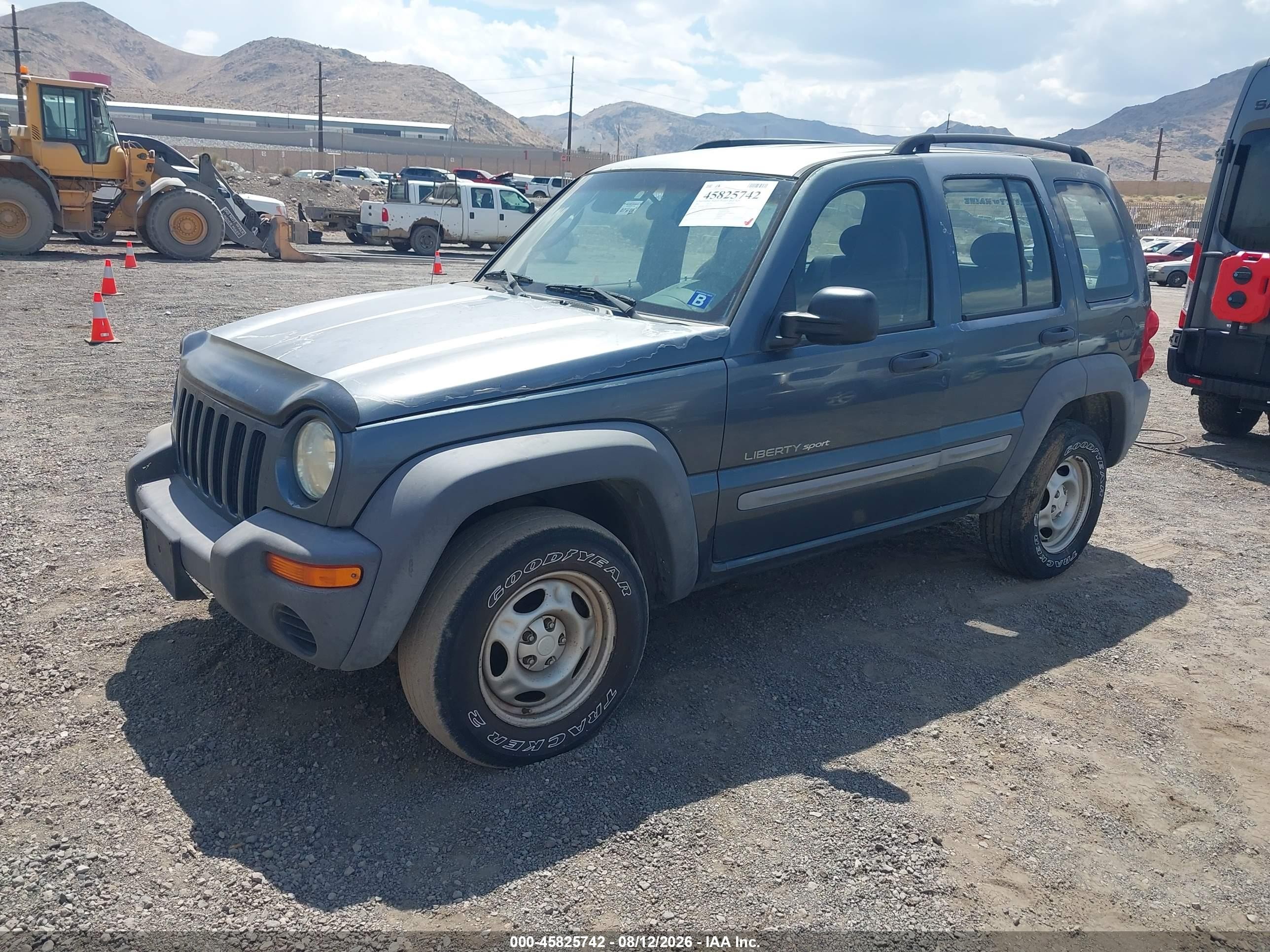 2002 Jeep Liberty Sport Blue vin: 1J4GL48K72W201553