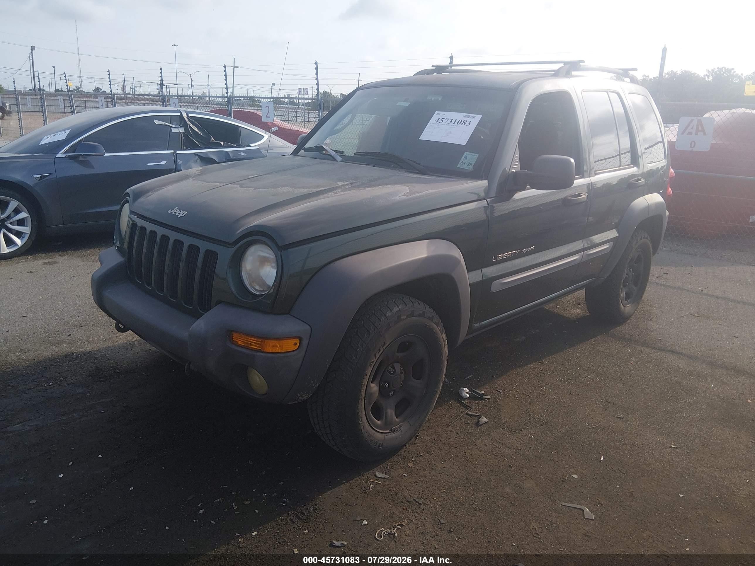 2002 Jeep Liberty Sport Зеленый vin: 1J4GL48K72W324639
