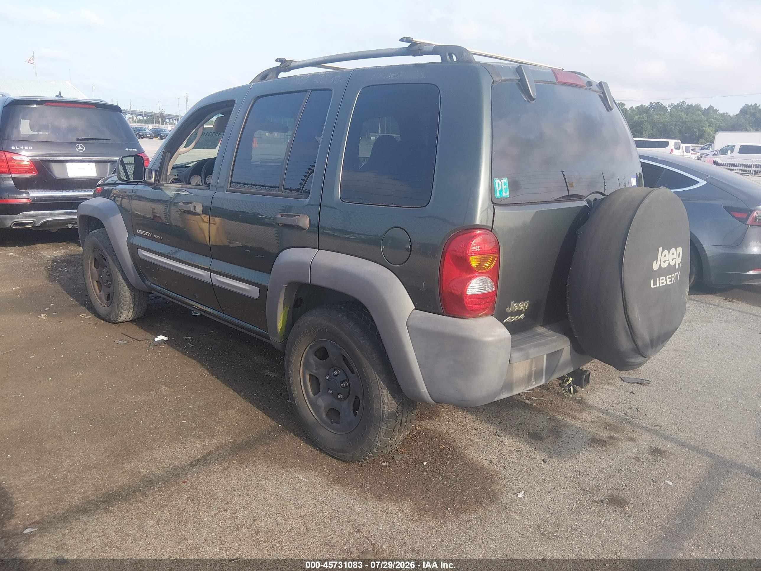 2002 Jeep Liberty Sport Зеленый vin: 1J4GL48K72W324639