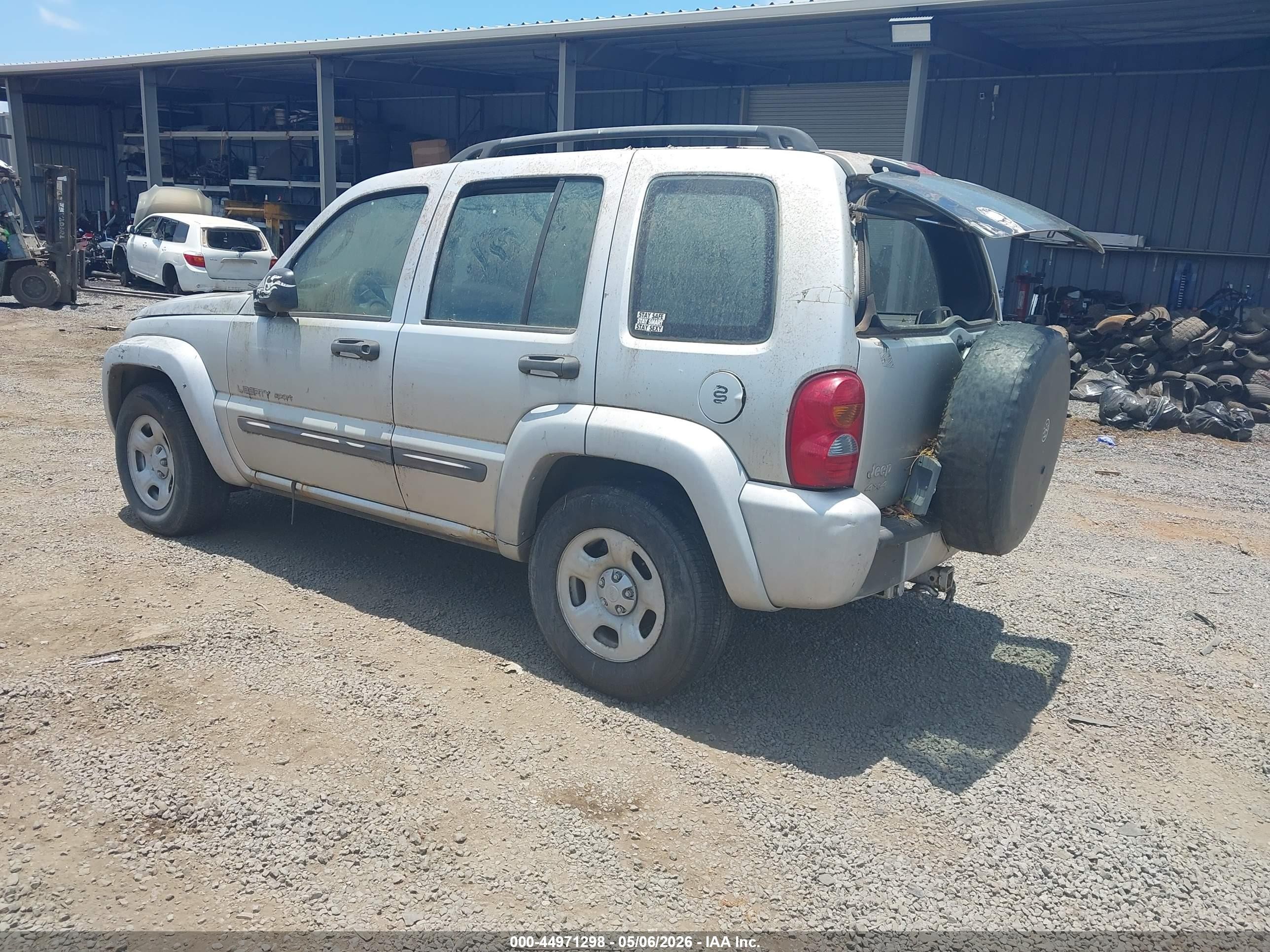 2003 Jeep Liberty Sport Silver vin: 1J4GL48K73W627034