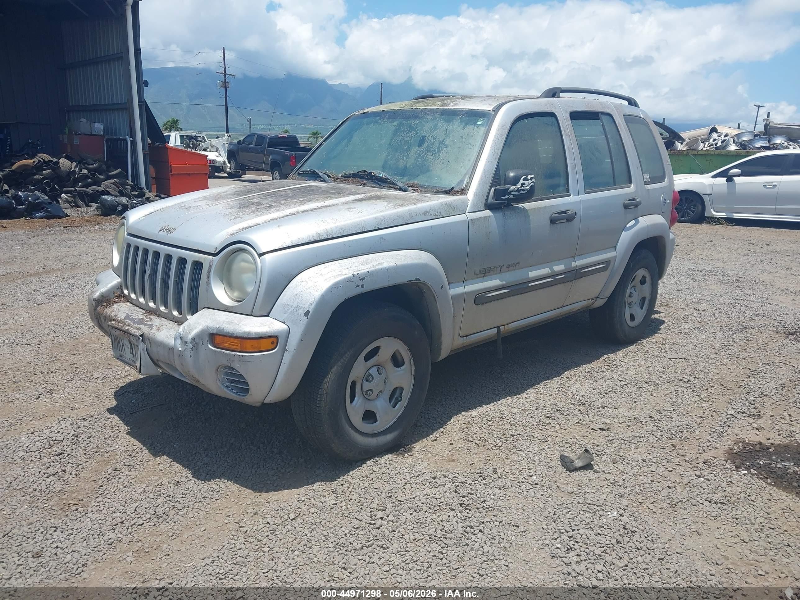2003 Jeep Liberty Sport Silver vin: 1J4GL48K73W627034
