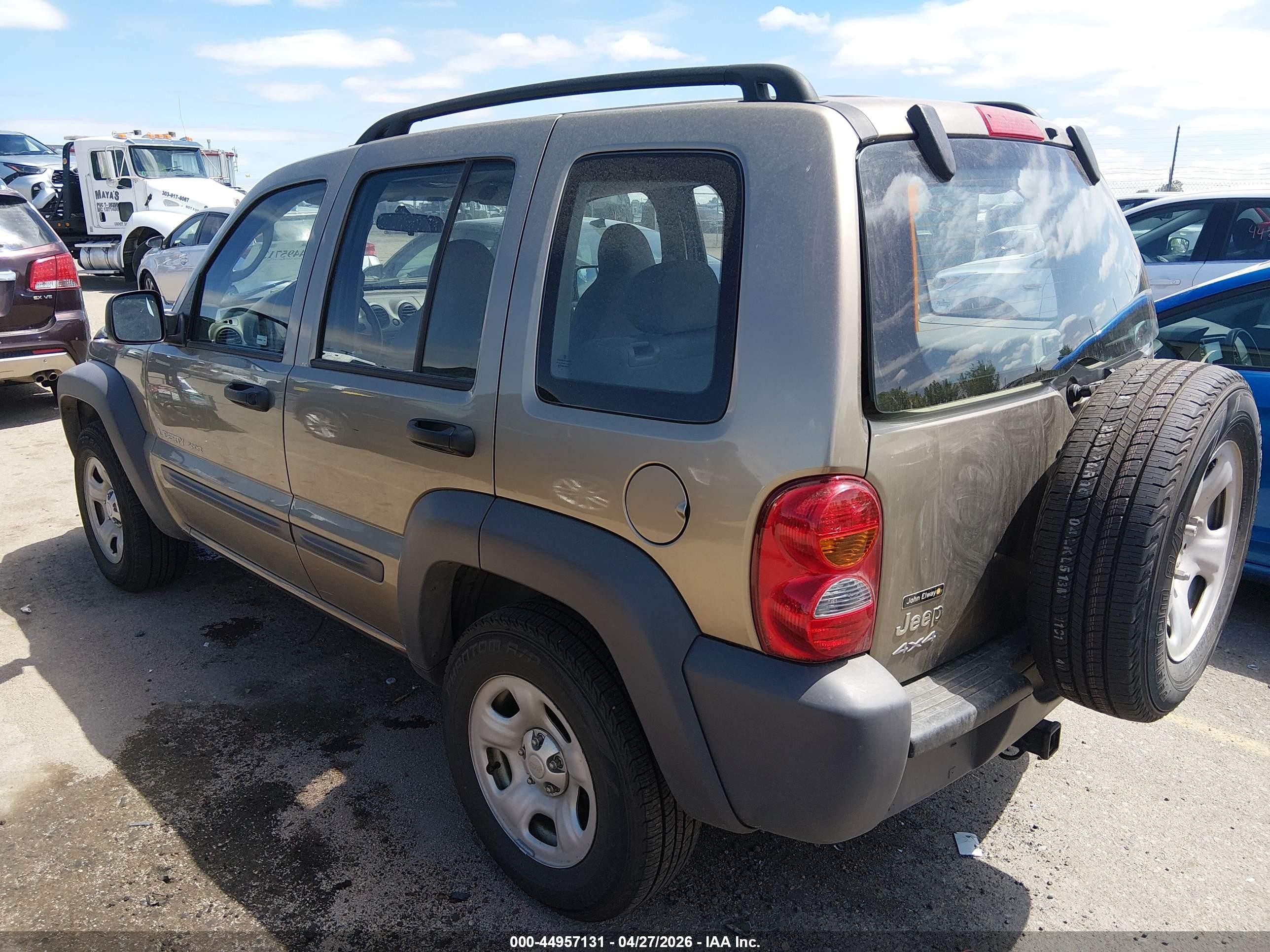 2003 Jeep Liberty Sport Tan vin: 1J4GL48K73W718465