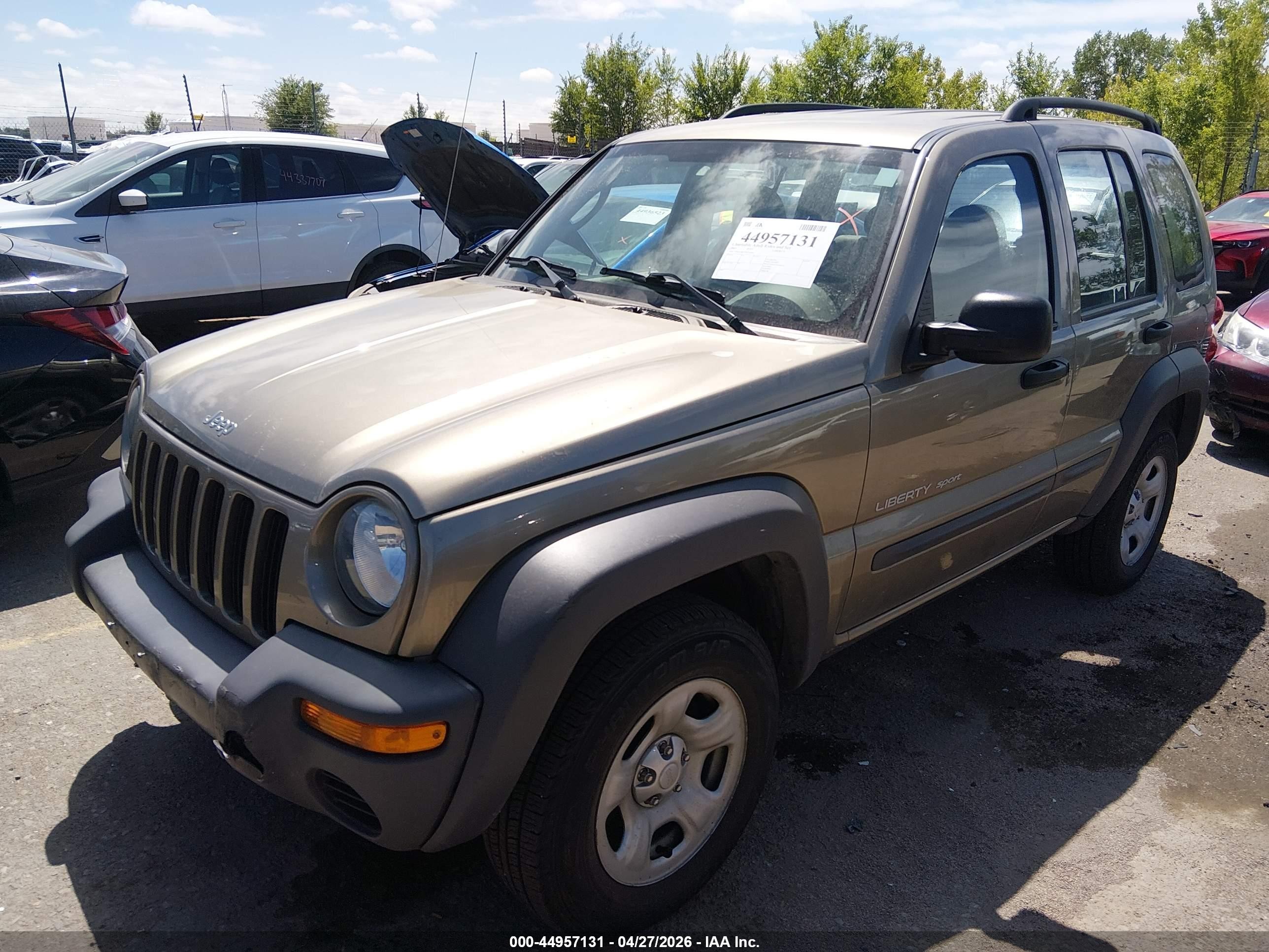 2003 Jeep Liberty Sport Tan vin: 1J4GL48K73W718465