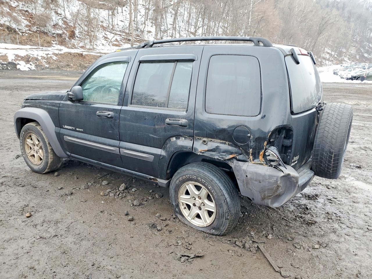 2003 Jeep Liberty Sport Черный vin: 1J4GL48K73W732396