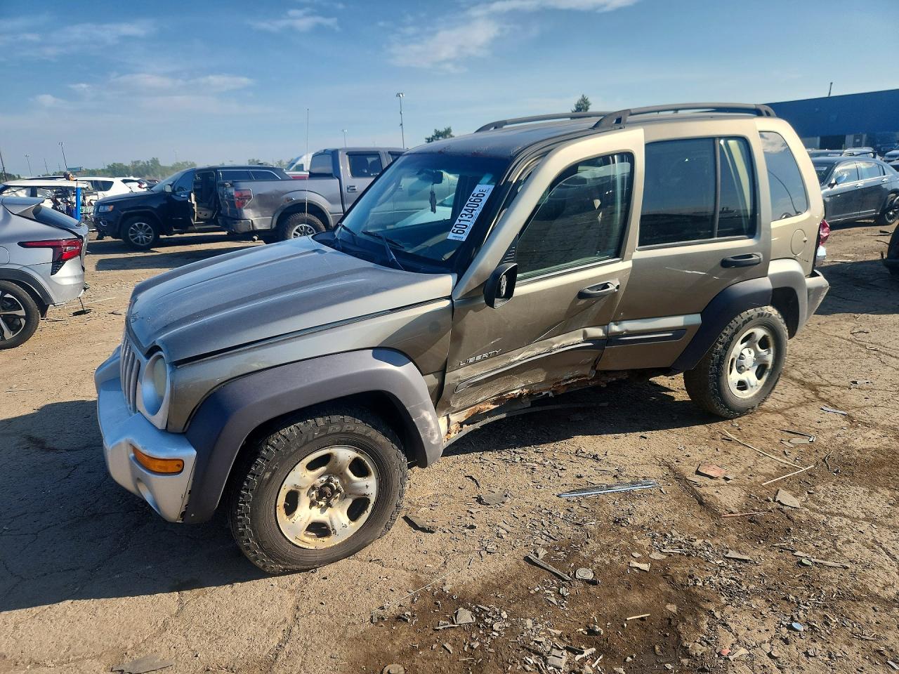 2004 Jeep Liberty Sport Tan vin: 1J4GL48K74W190279