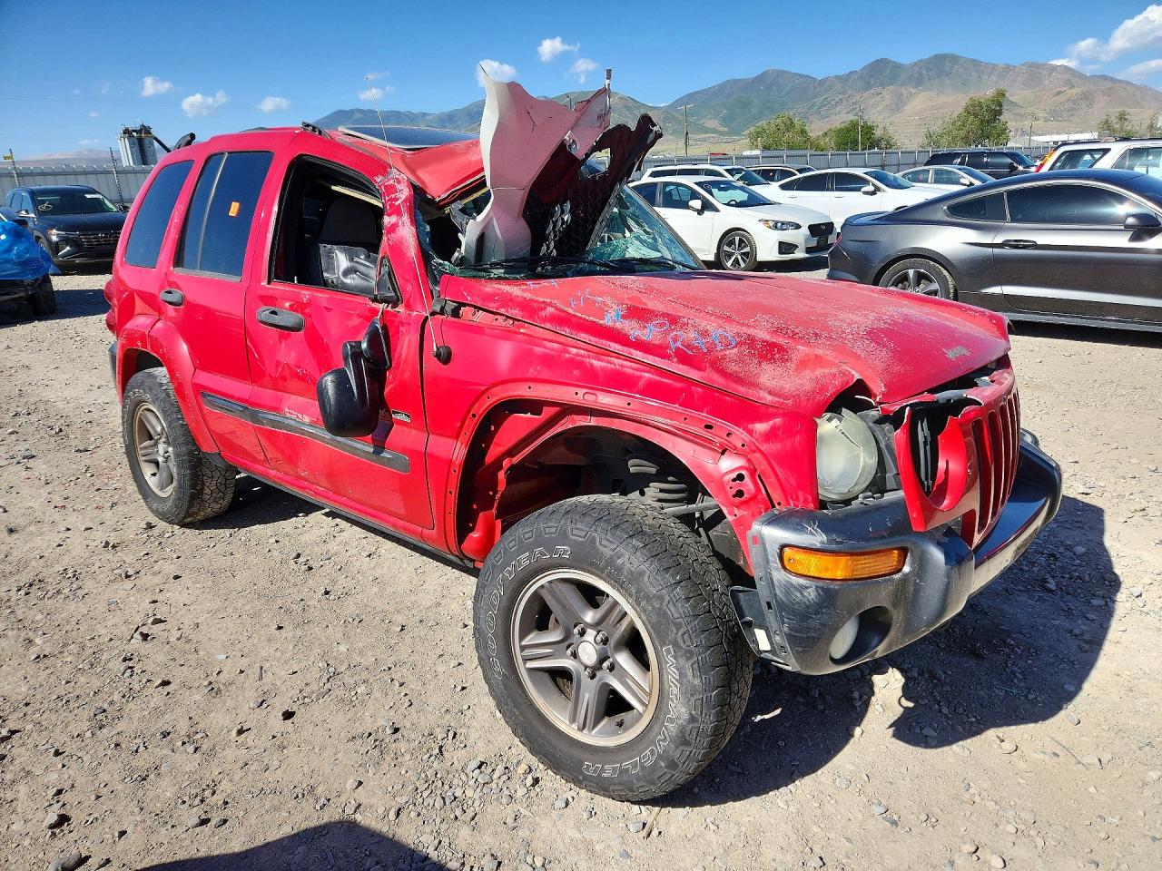 2004 Jeep Liberty Sport Red vin: 1J4GL48K74W296487