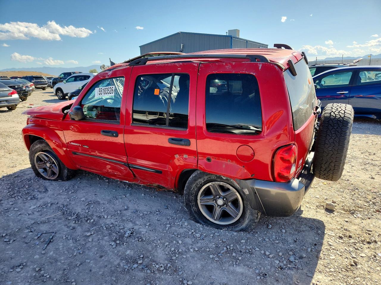 2004 Jeep Liberty Sport Red vin: 1J4GL48K74W296487