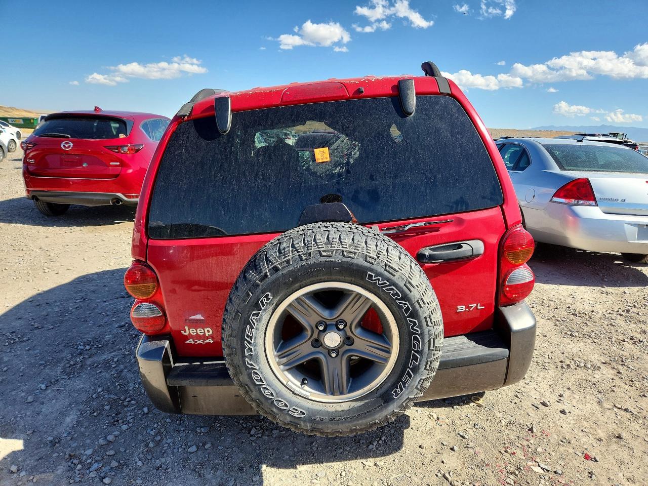 2004 Jeep Liberty Sport Red vin: 1J4GL48K74W296487