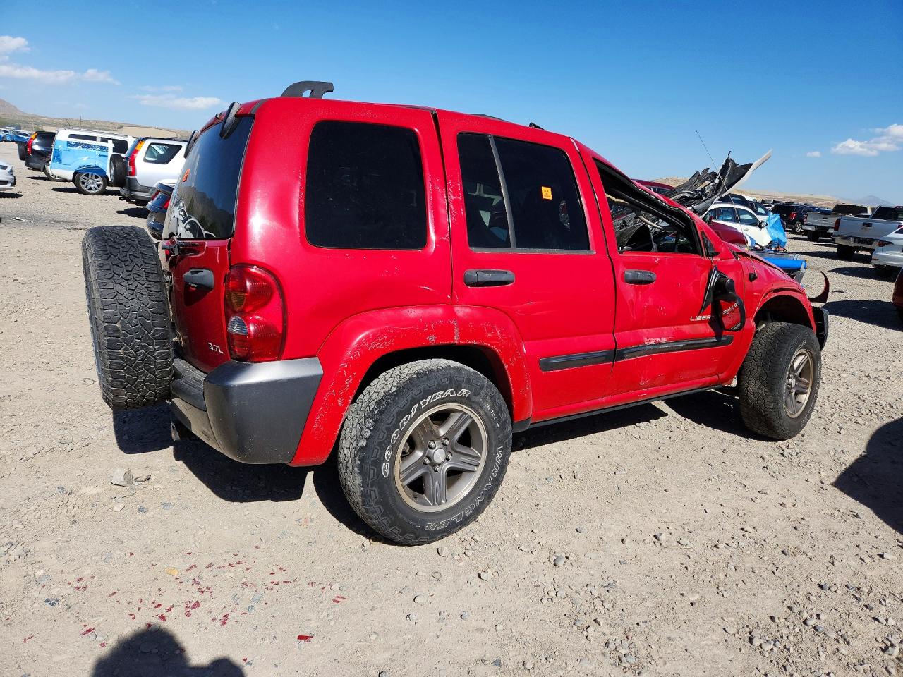 2004 Jeep Liberty Sport Red vin: 1J4GL48K74W296487