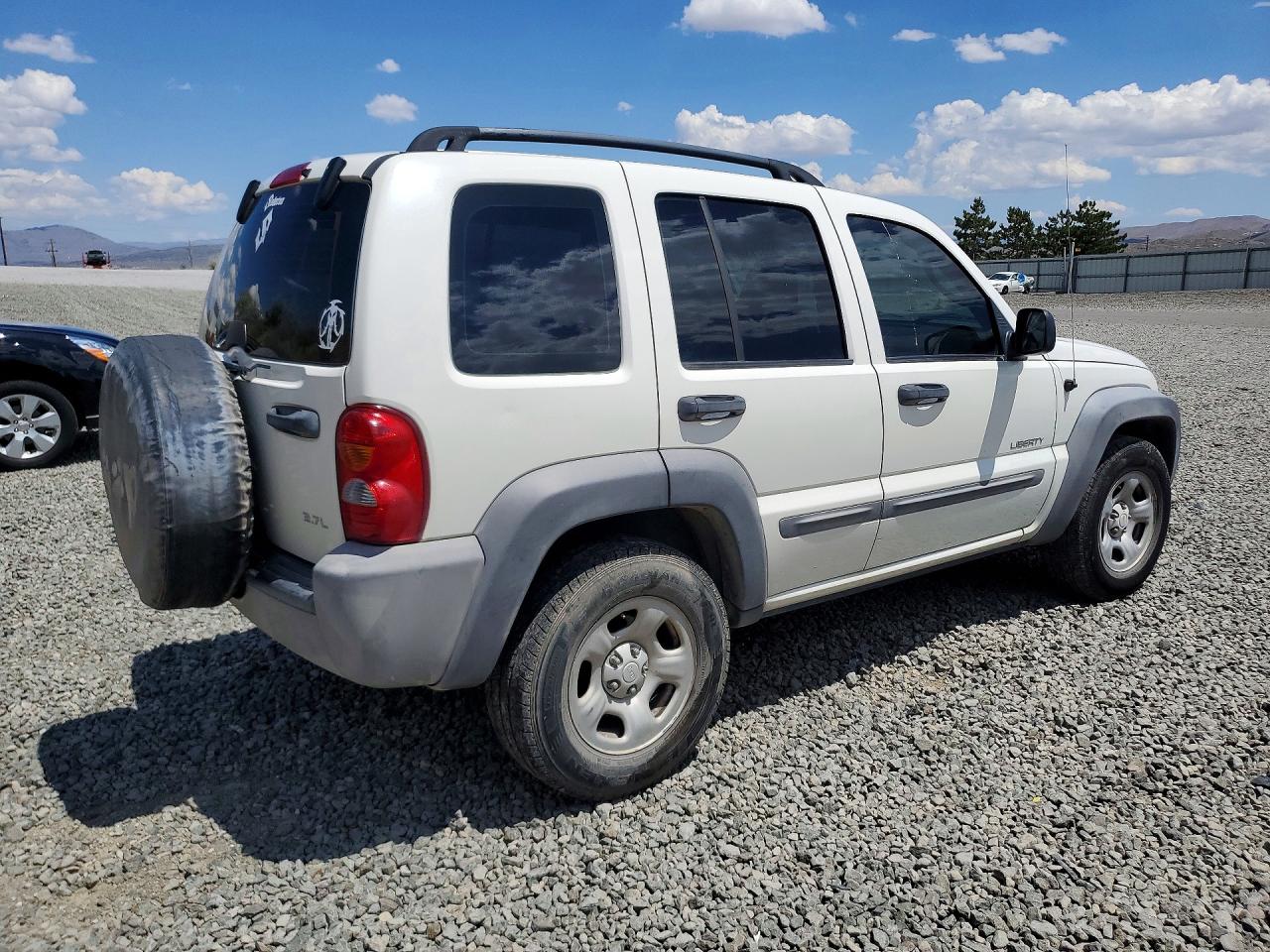 2004 Jeep Liberty Sport White vin: 1J4GL48K74W327608