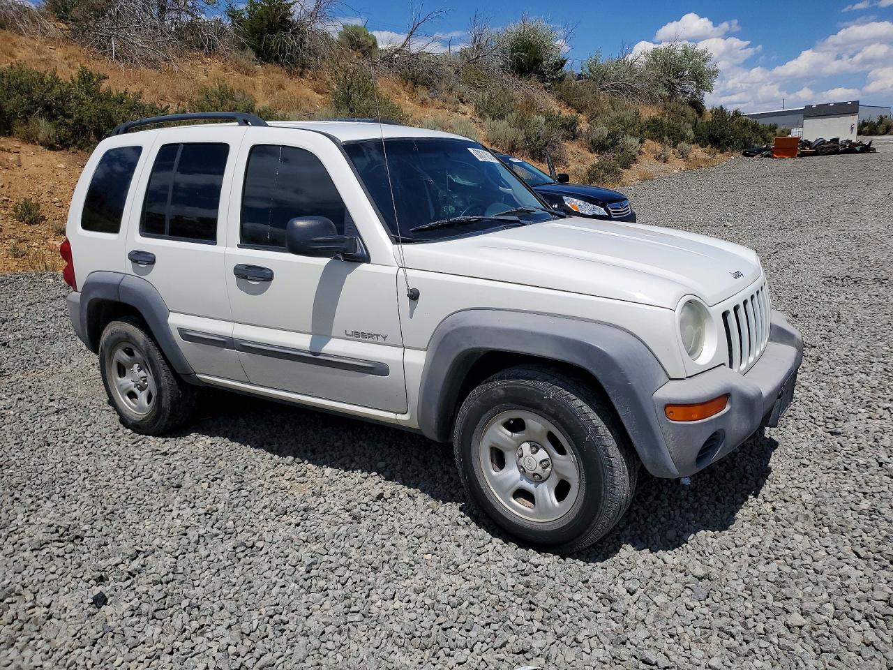 2004 Jeep Liberty Sport White vin: 1J4GL48K74W327608
