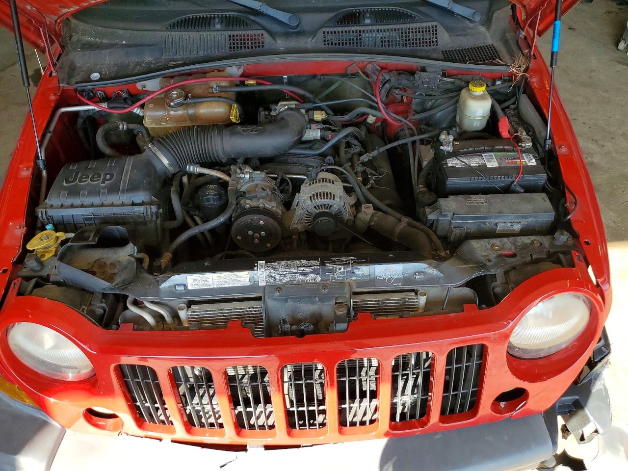 2005 Jeep Liberty Sport Red vin: 1J4GL48K75W557733