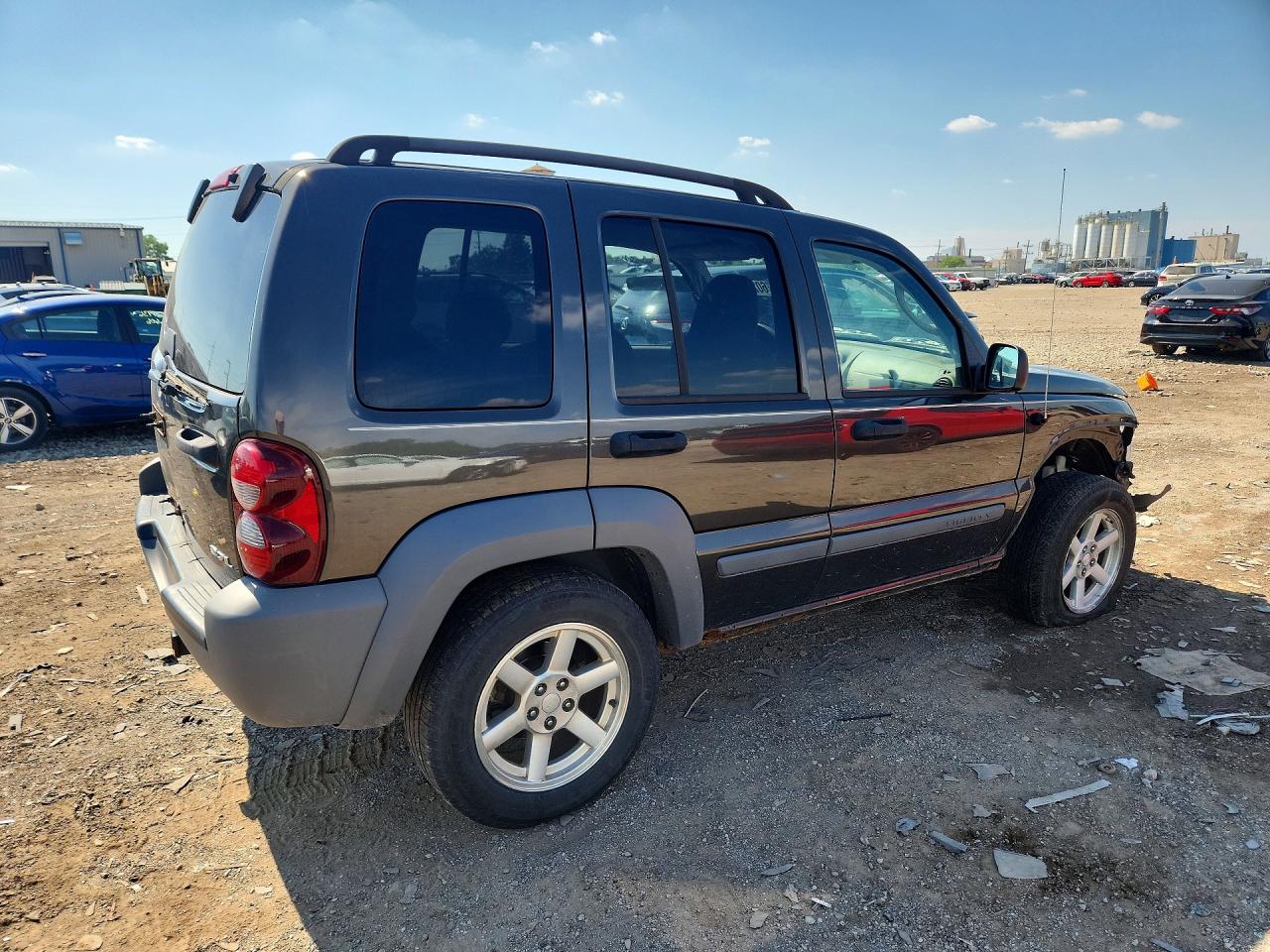 2005 Jeep Liberty Sport Gray vin: 1J4GL48K75W570837