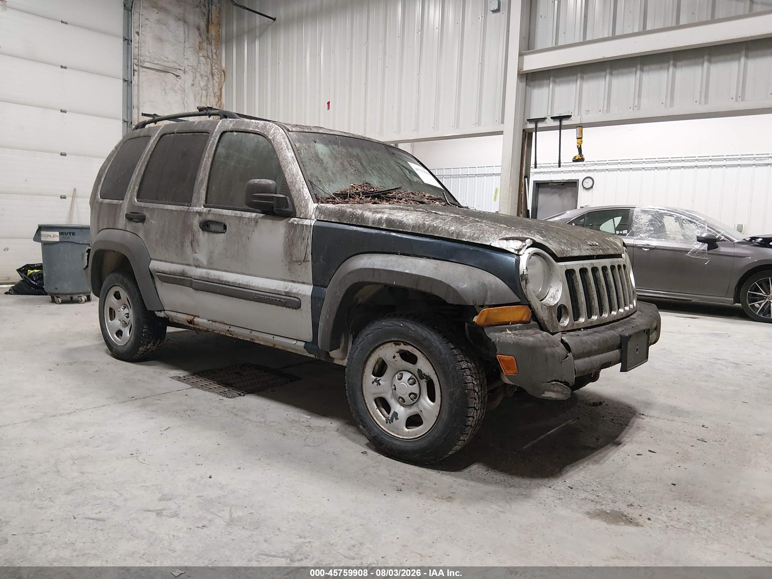 2005 Jeep Liberty Sport Silver vin: 1J4GL48K75W668542
