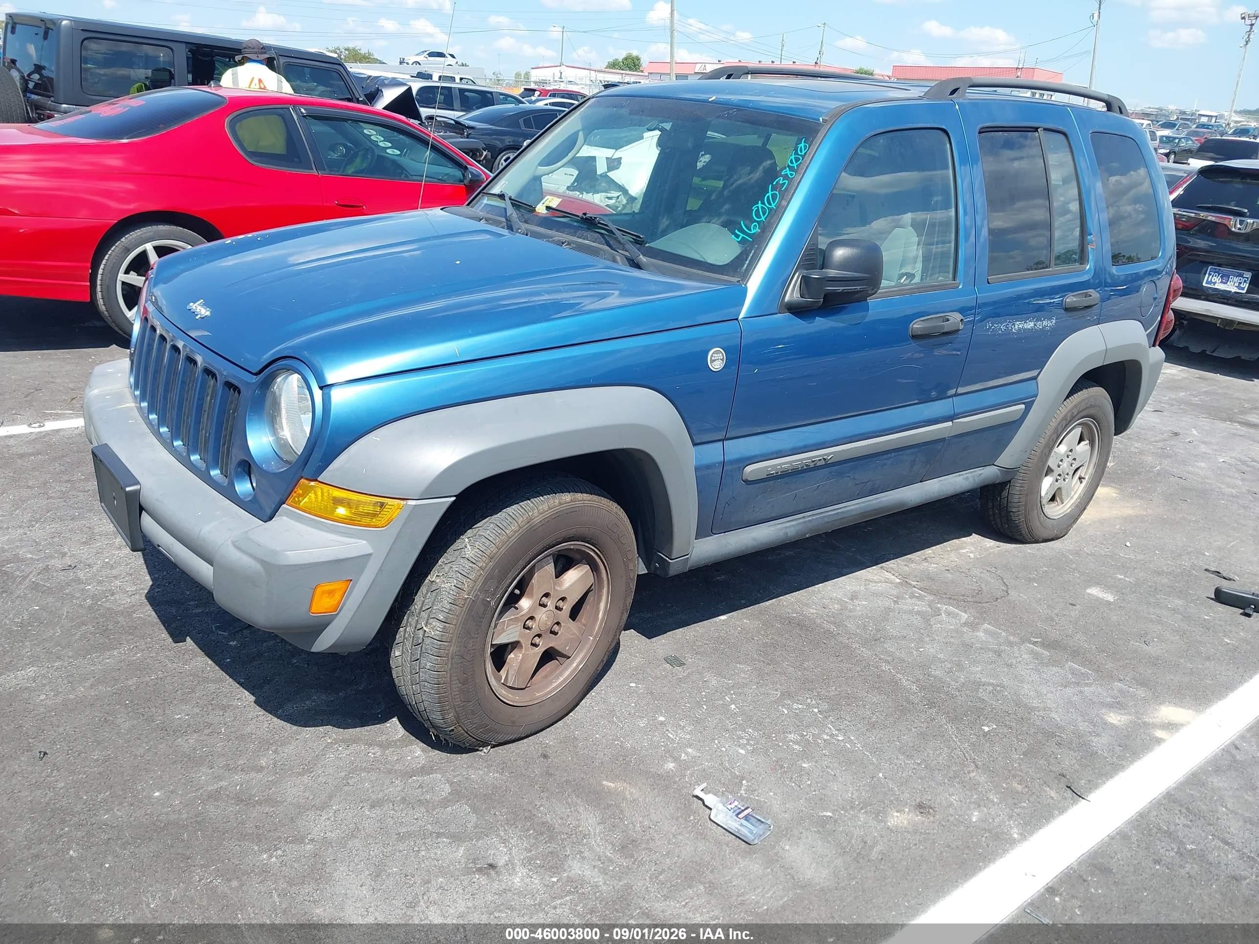 2006 Jeep Liberty Sport Blue vin: 1J4GL48K76W126438