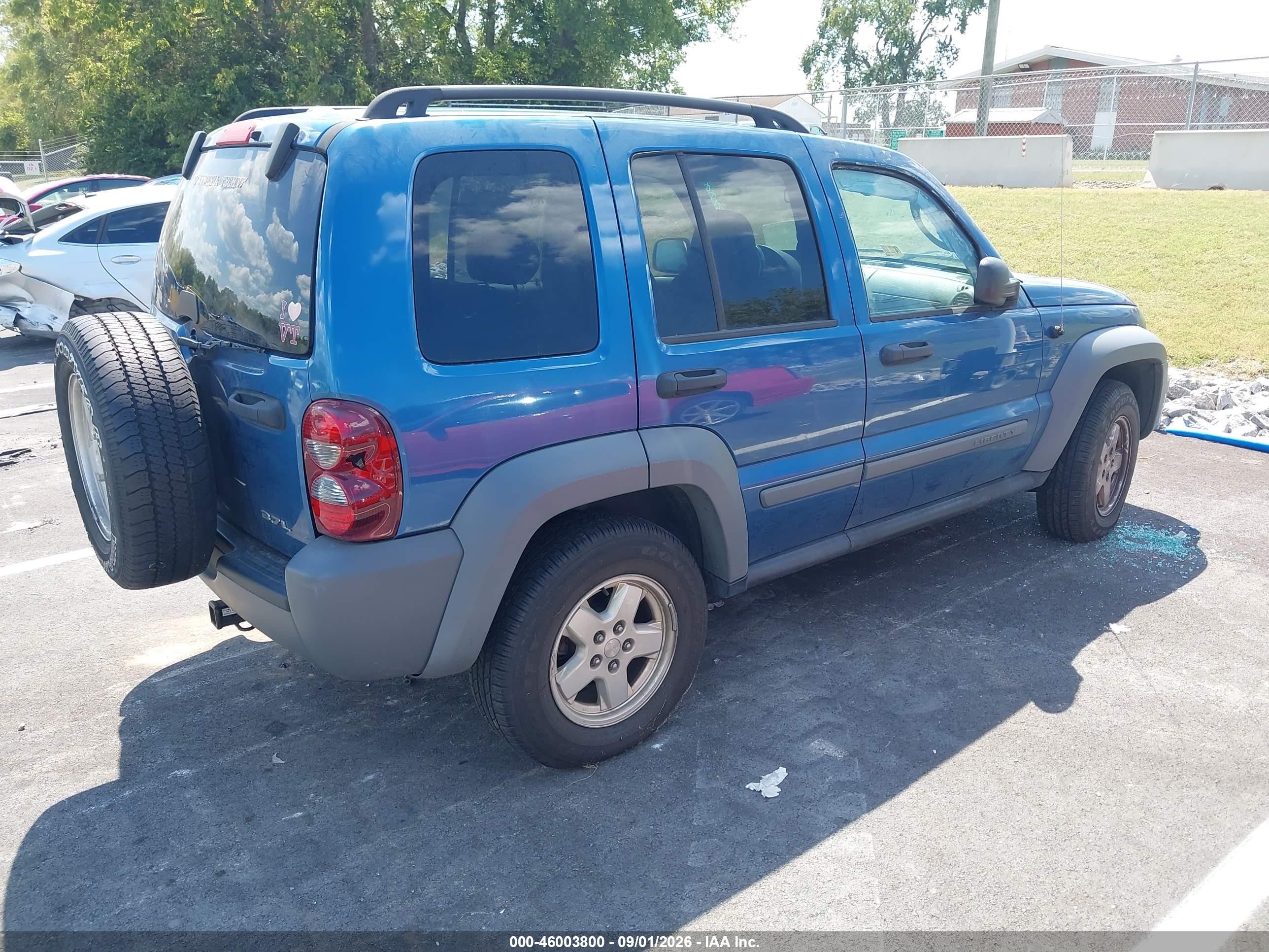 2006 Jeep Liberty Sport Blue vin: 1J4GL48K76W126438