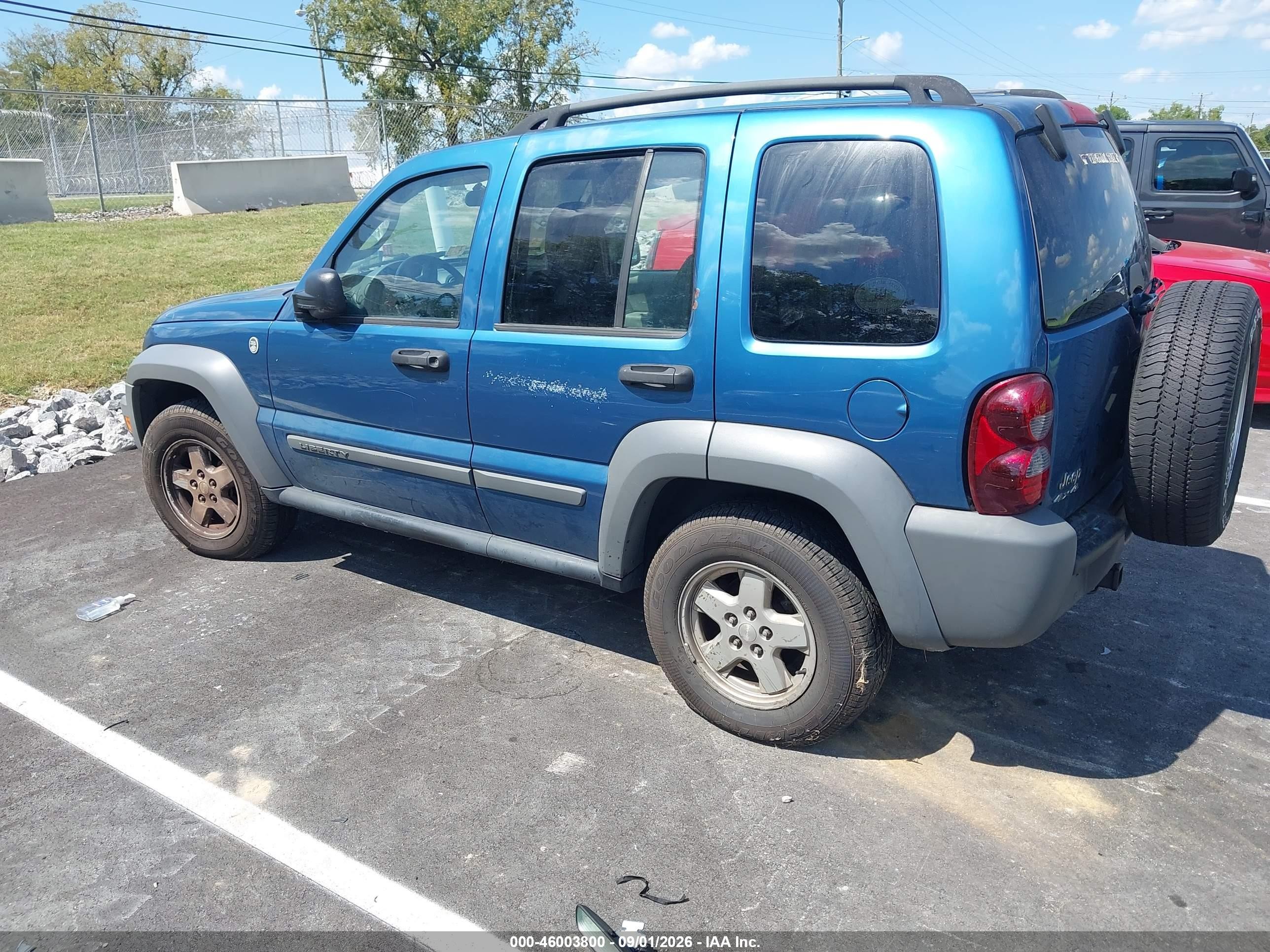 2006 Jeep Liberty Sport Blue vin: 1J4GL48K76W126438