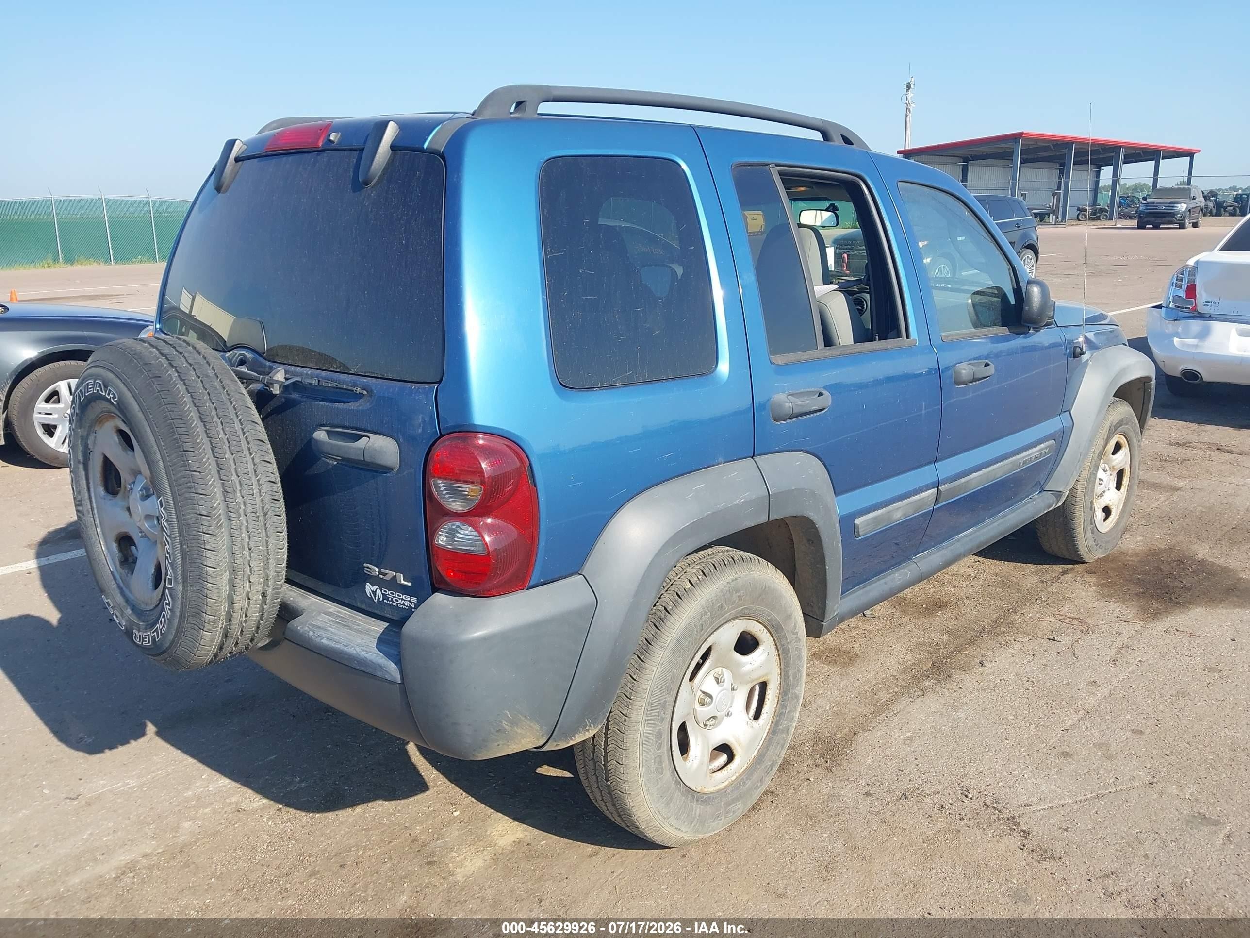 2006 Jeep Liberty Sport Blue vin: 1J4GL48K76W199406