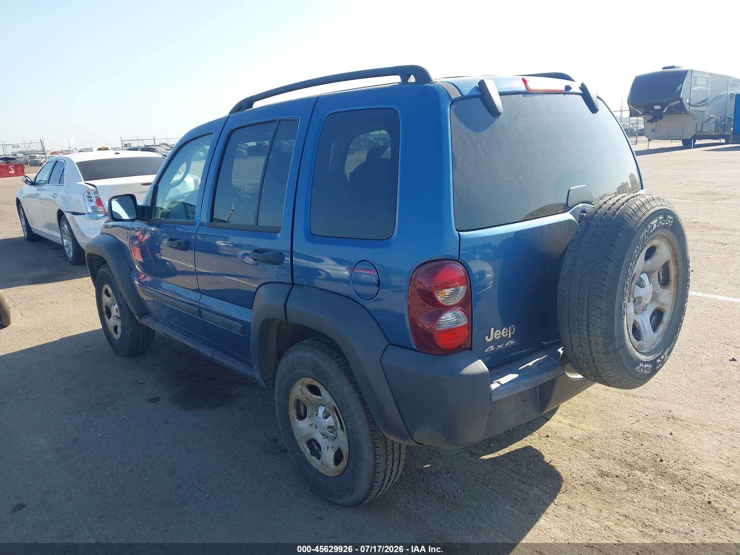 2006 Jeep Liberty Sport Blue vin: 1J4GL48K76W199406