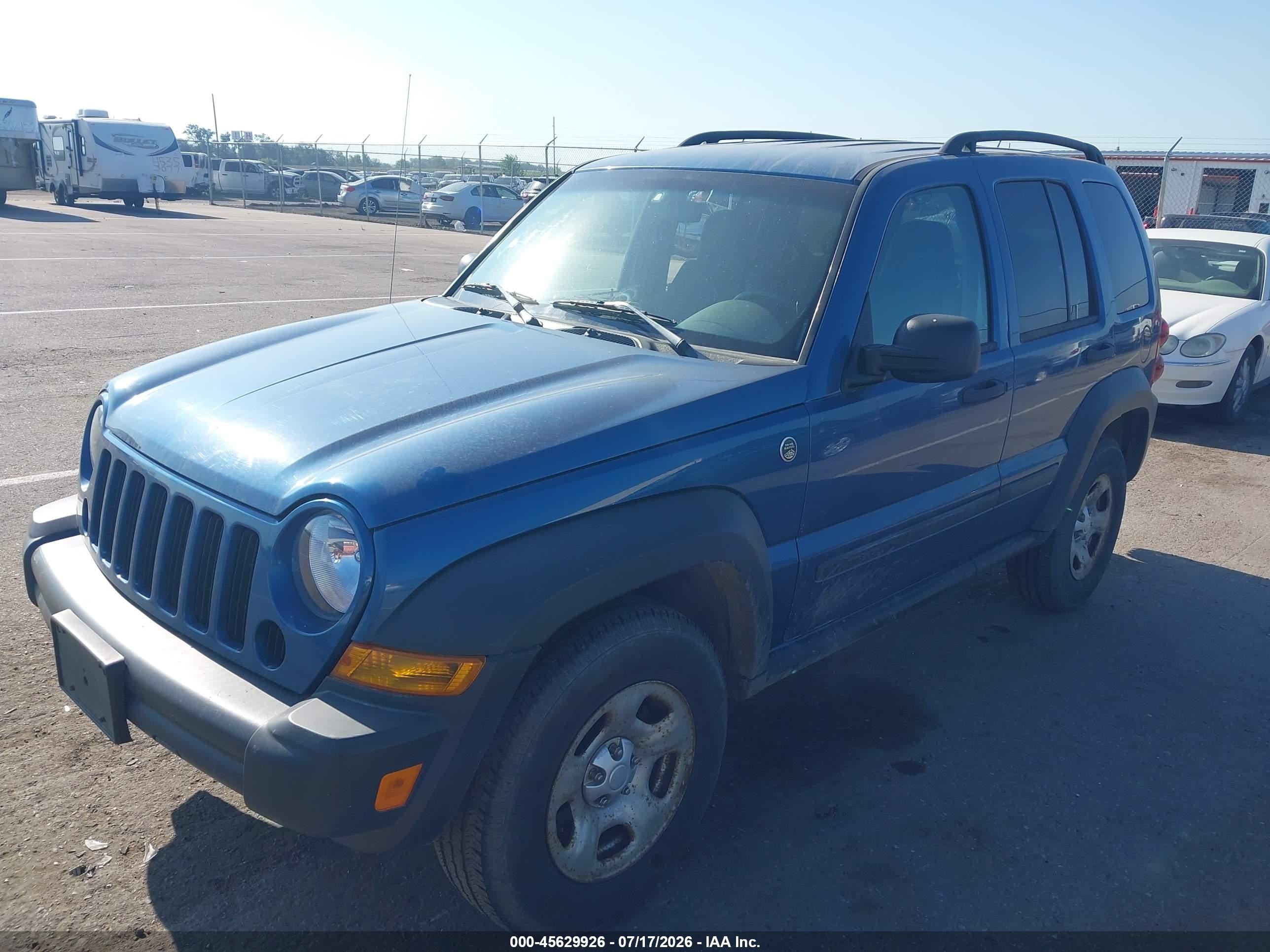 2006 Jeep Liberty Sport Blue vin: 1J4GL48K76W199406