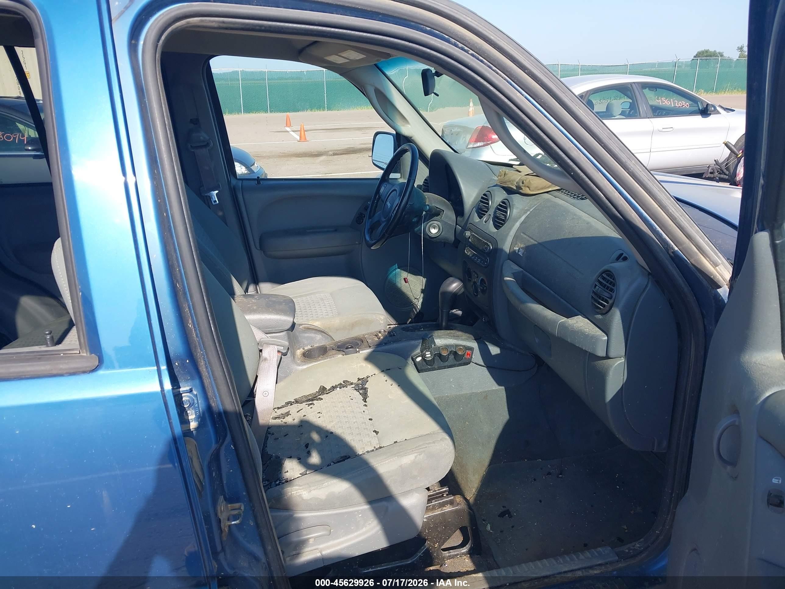 2006 Jeep Liberty Sport Blue vin: 1J4GL48K76W199406