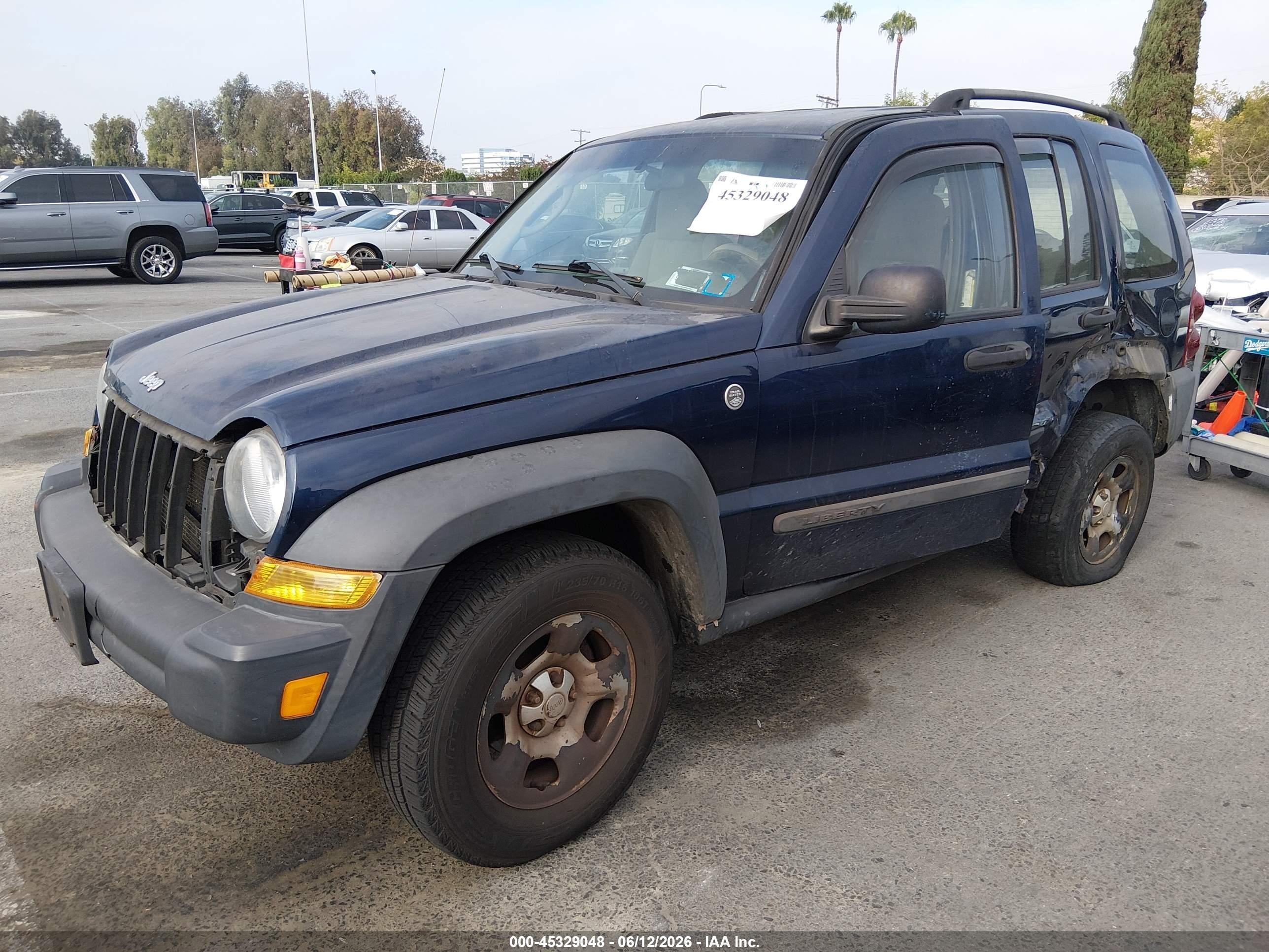 2006 Jeep Liberty Sport Dark Blue vin: 1J4GL48K76W228175