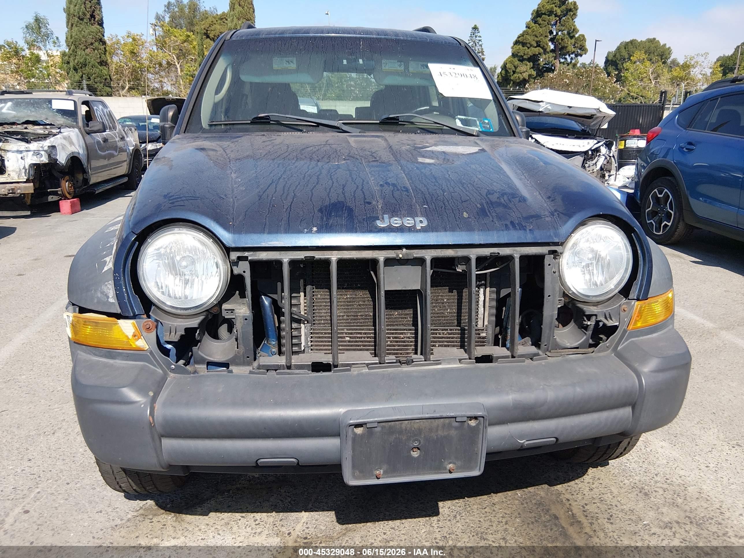 2006 Jeep Liberty Sport Dark Blue vin: 1J4GL48K76W228175