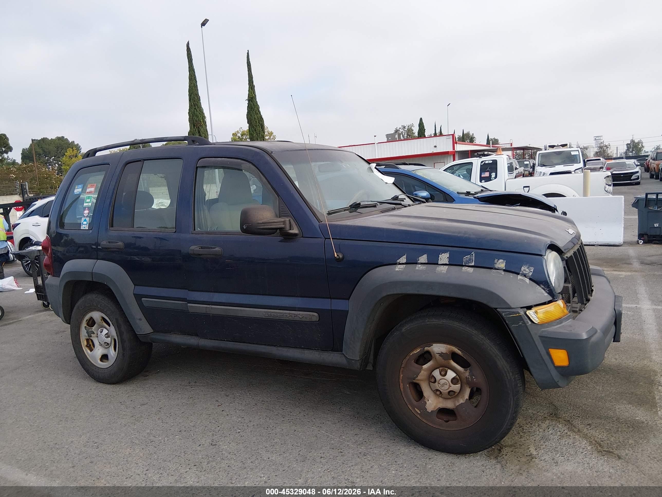 2006 Jeep Liberty Sport Dark Blue vin: 1J4GL48K76W228175