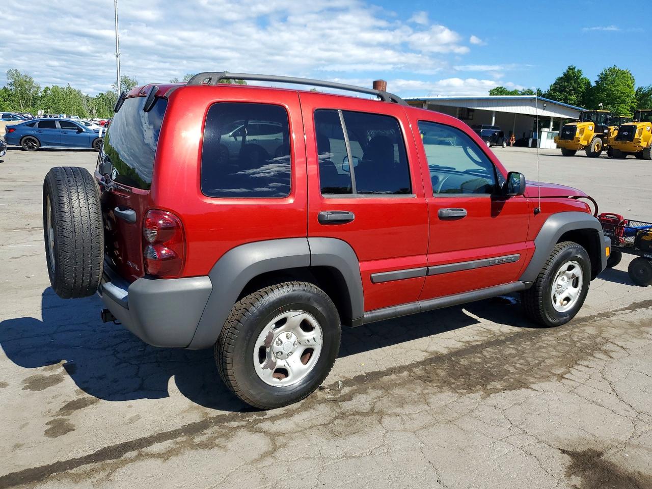 2007 Jeep Liberty Sport Red vin: 1J4GL48K77W687112