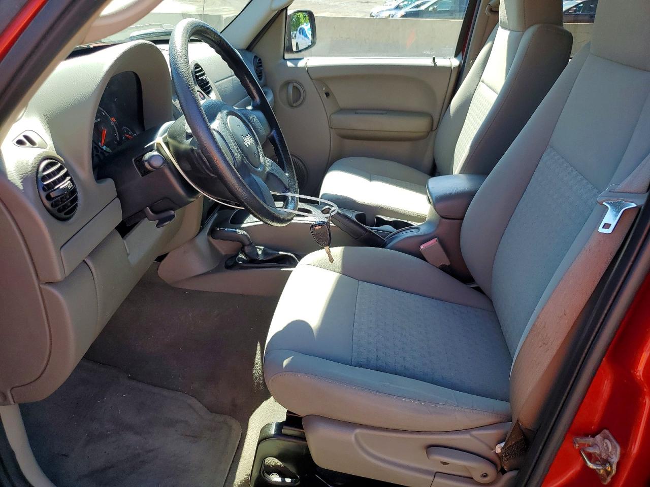 2007 Jeep Liberty Sport Red vin: 1J4GL48K77W687112