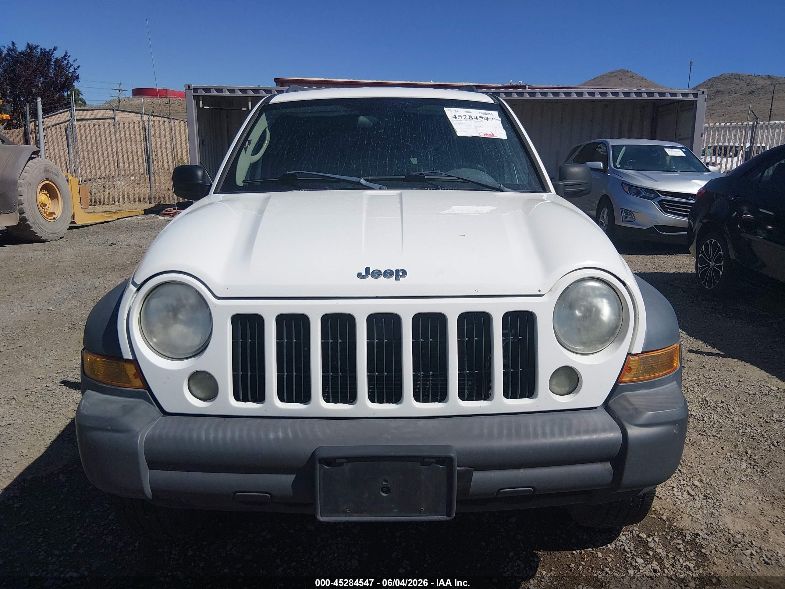 2007 Jeep Liberty Sport White vin: 1J4GL48K77W721260