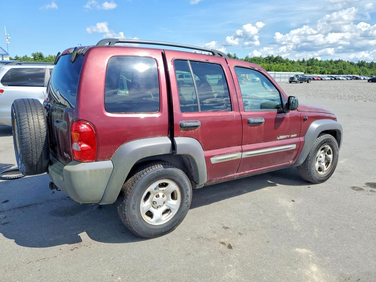 2005 Jeep Liberty Sport Burgundy vin: 1J4GL48K83W556992