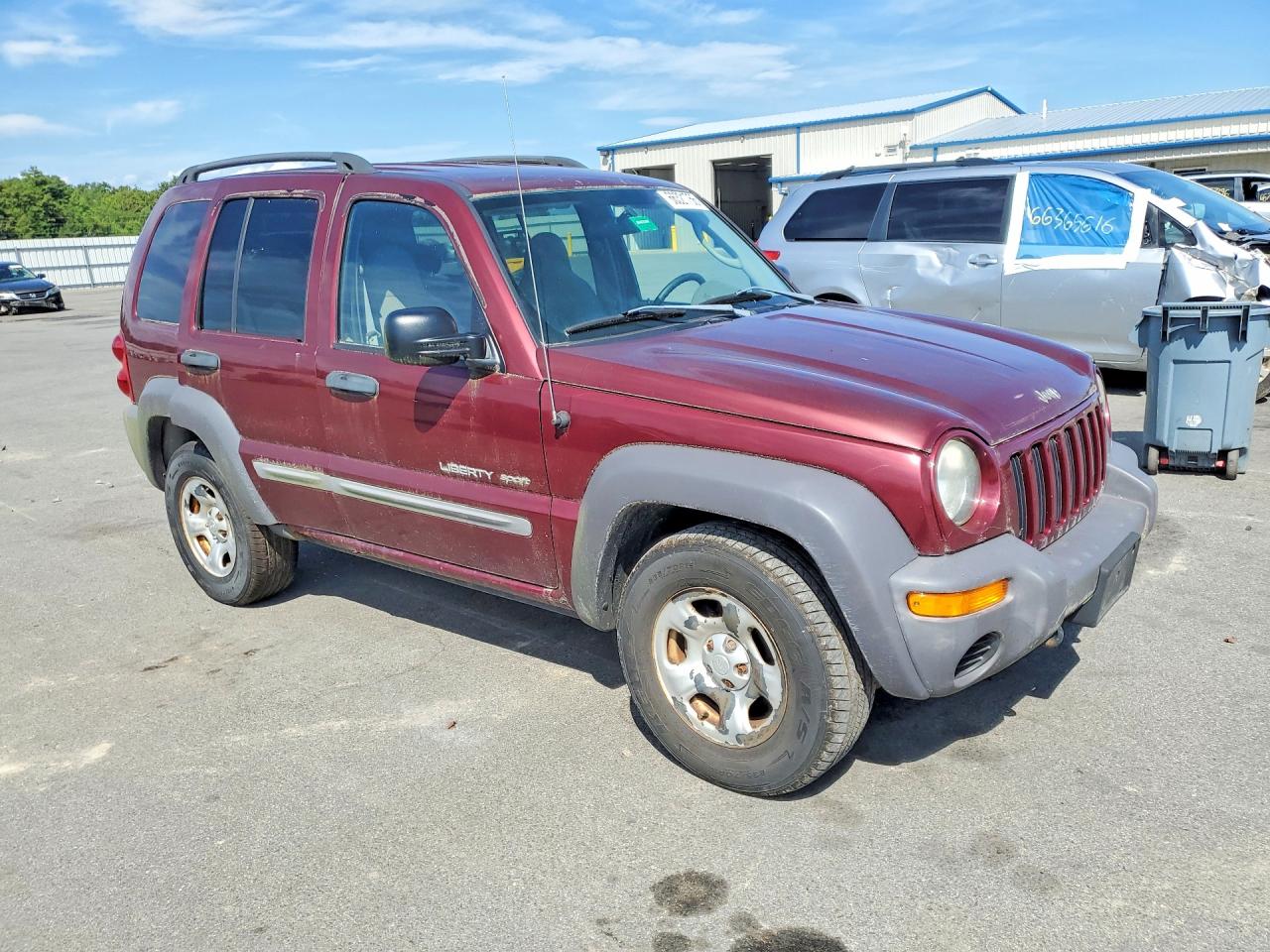 2005 Jeep Liberty Sport Burgundy vin: 1J4GL48K83W556992