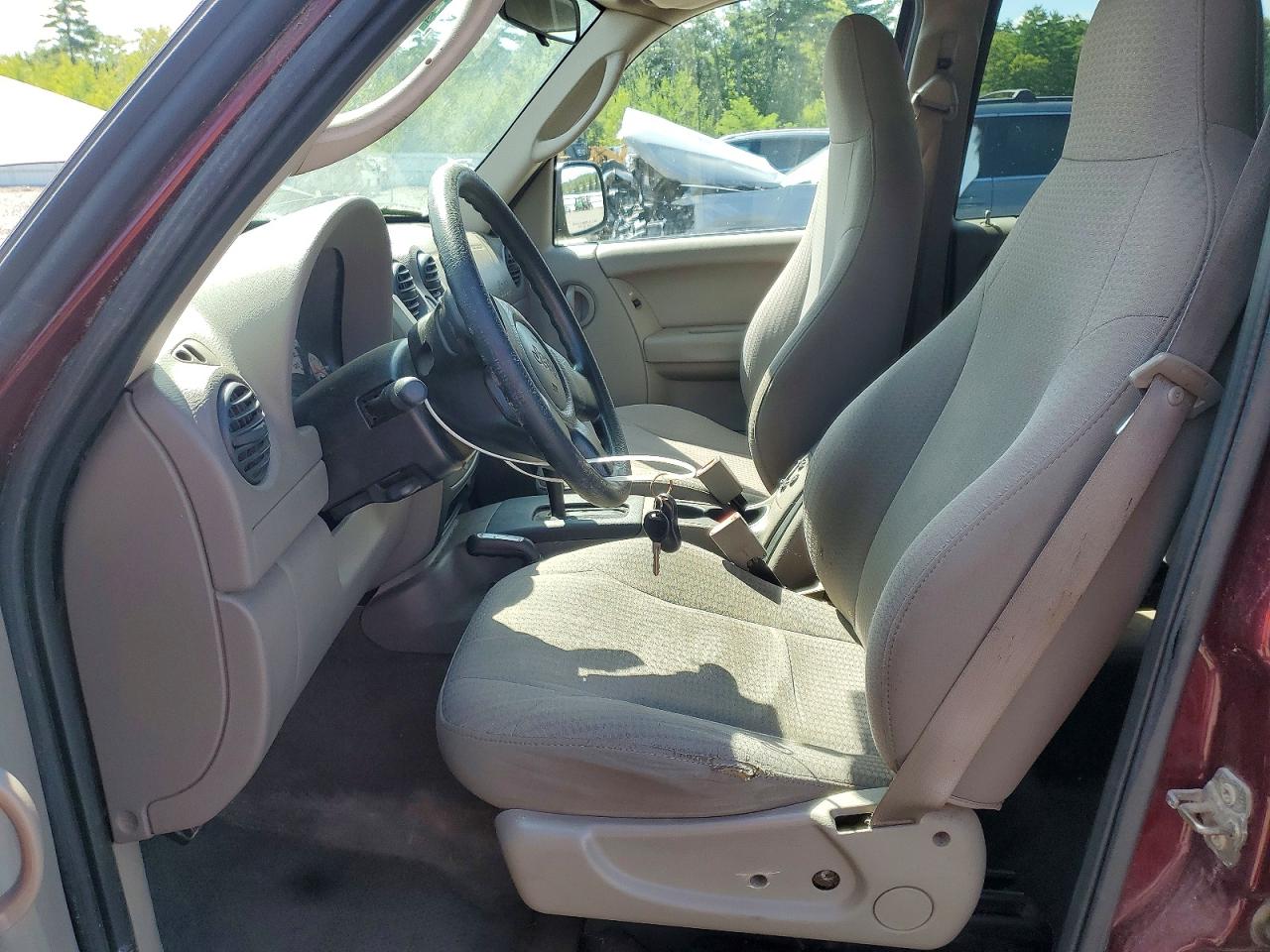 2005 Jeep Liberty Sport Burgundy vin: 1J4GL48K83W556992