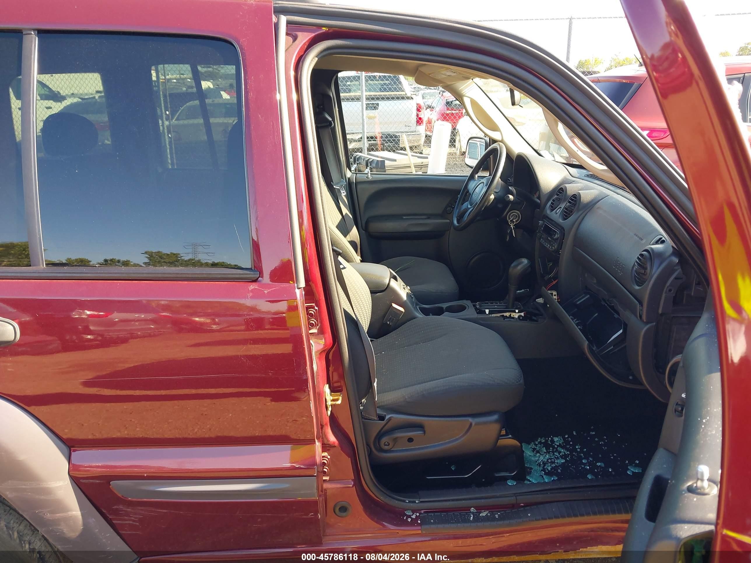 2003 Jeep Liberty Sport Burgundy vin: 1J4GL48K83W657658