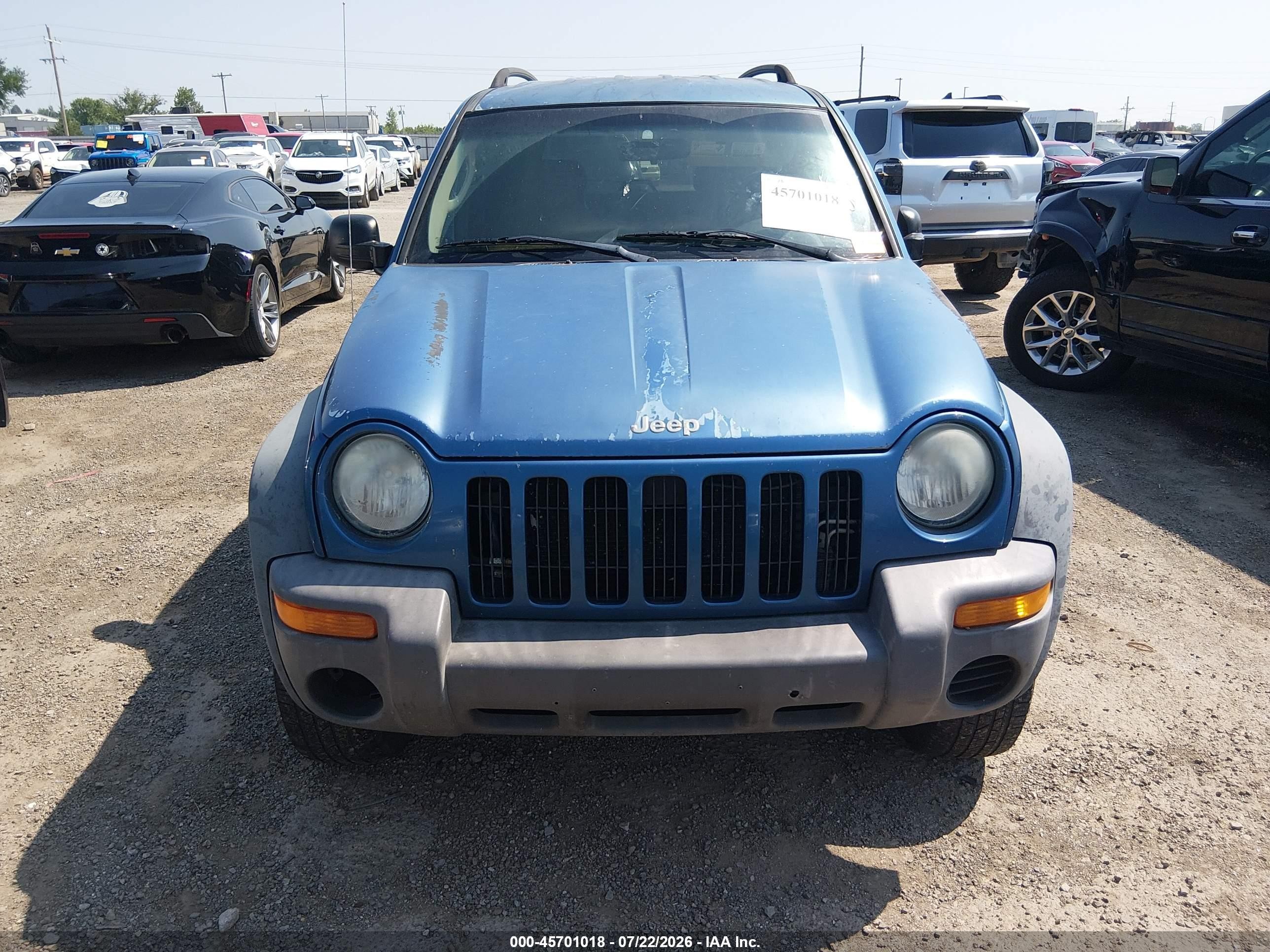 2003 Jeep Liberty Sport Blue vin: 1J4GL48K83W711380