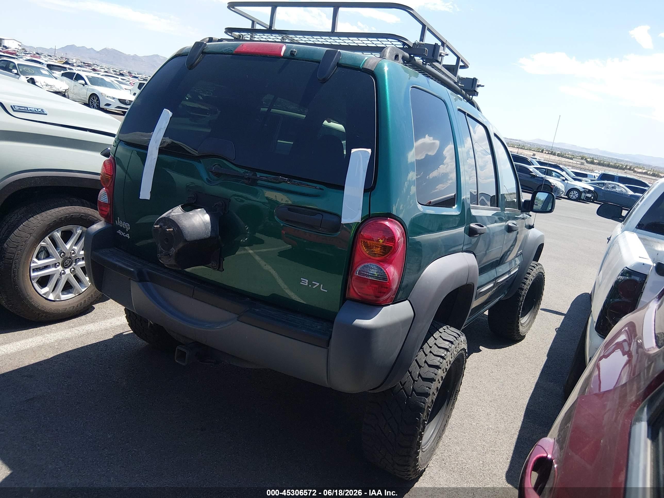 2004 Jeep Liberty Sport Green vin: 1J4GL48K84W205727