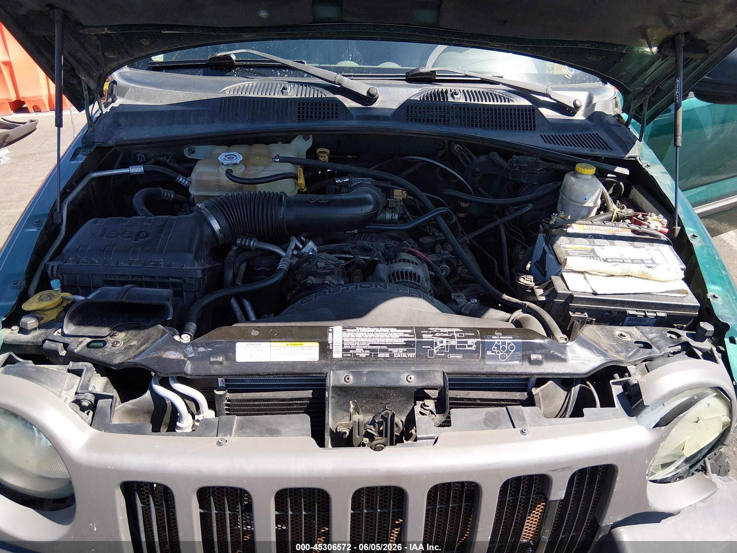 2004 Jeep Liberty Sport Green vin: 1J4GL48K84W205727