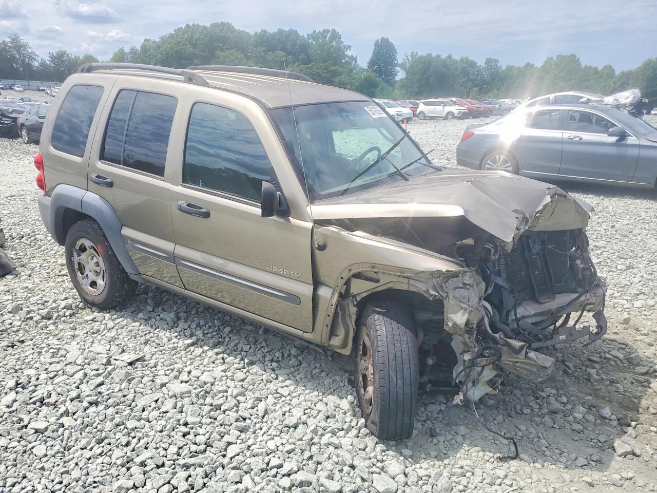 2004 Jeep Liberty Sport Золотой vin: 1J4GL48K84W257360