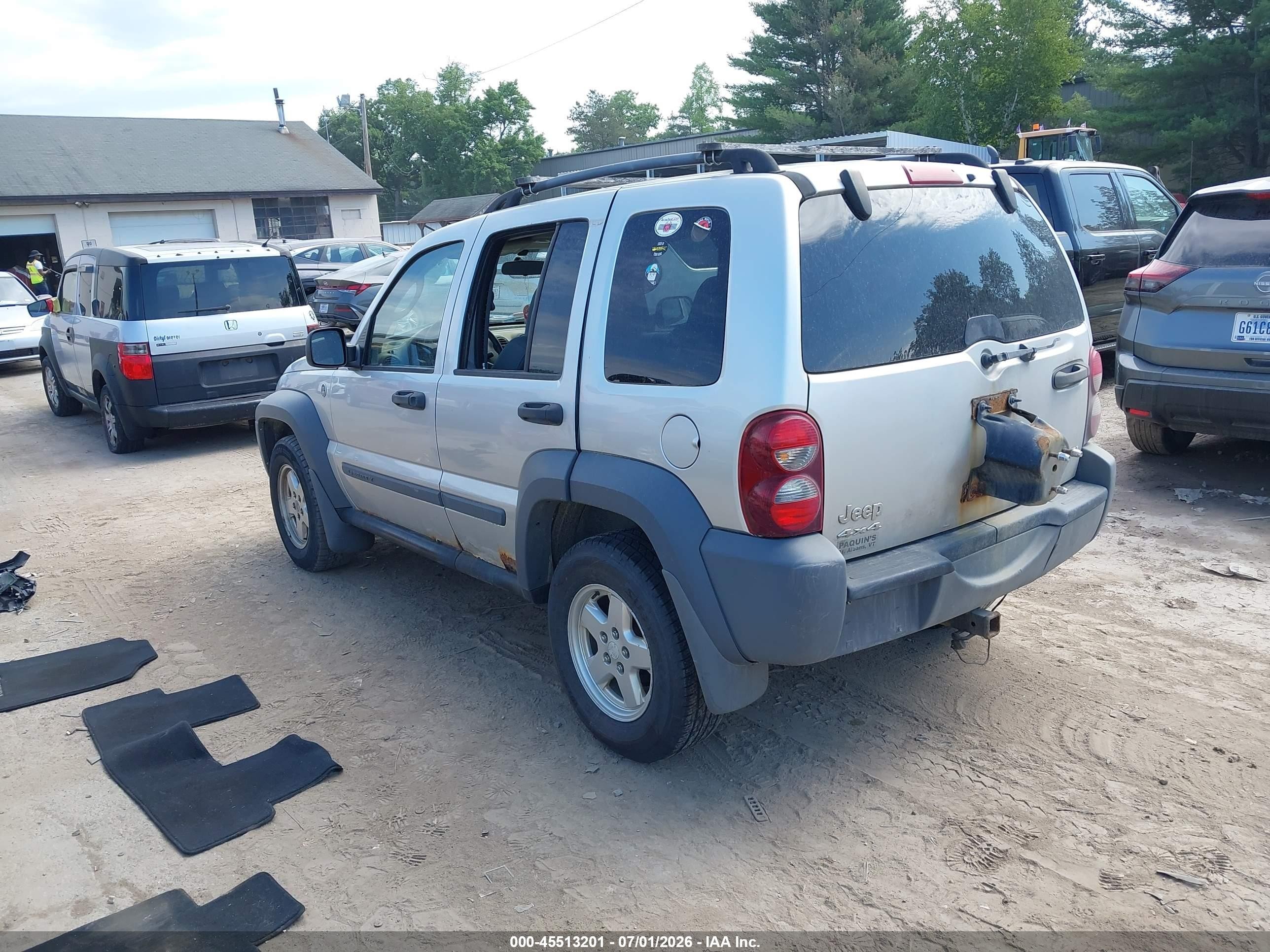2005 Jeep Liberty Sport Silver vin: 1J4GL48K85W509173