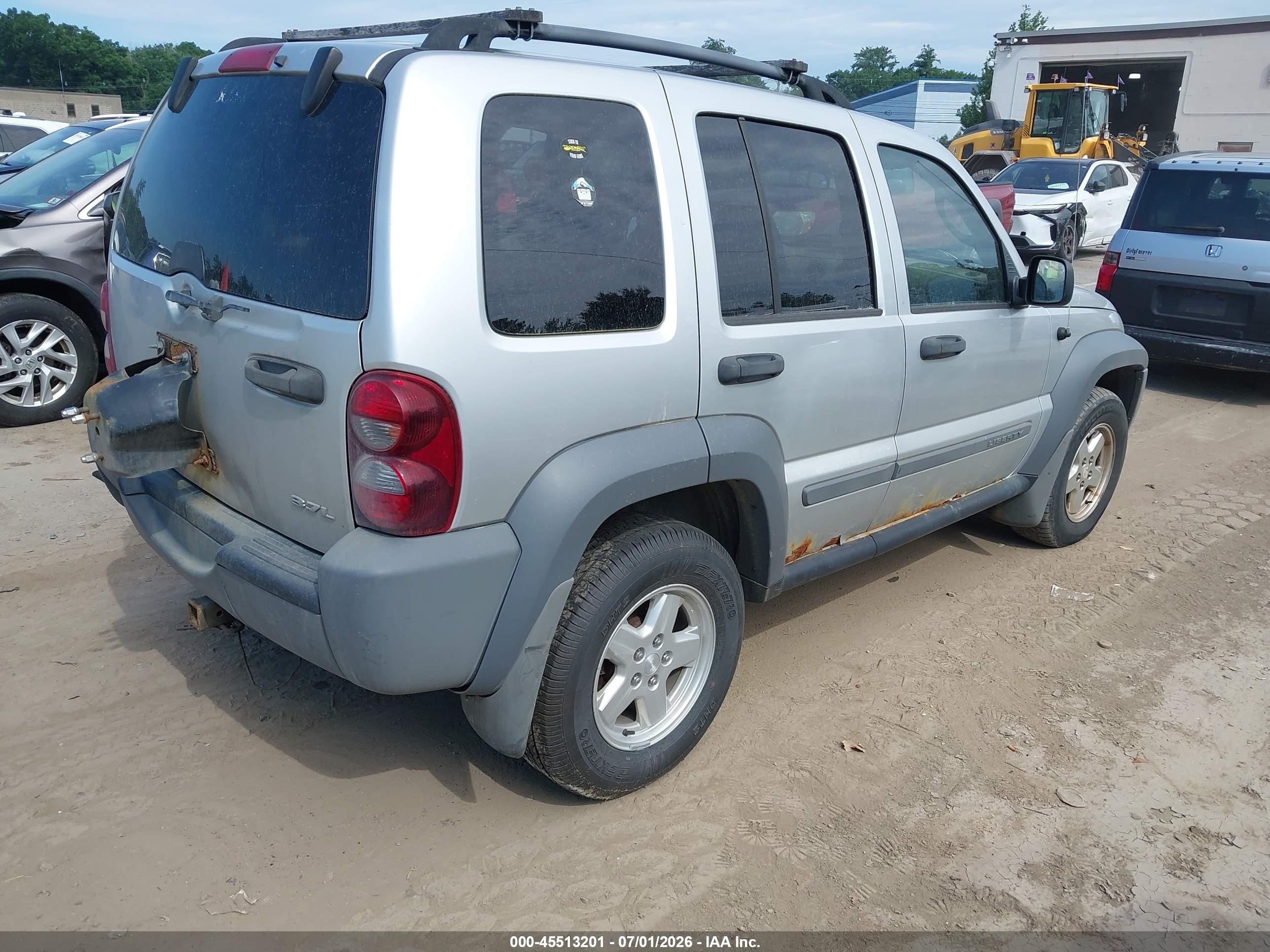 2005 Jeep Liberty Sport Silver vin: 1J4GL48K85W509173