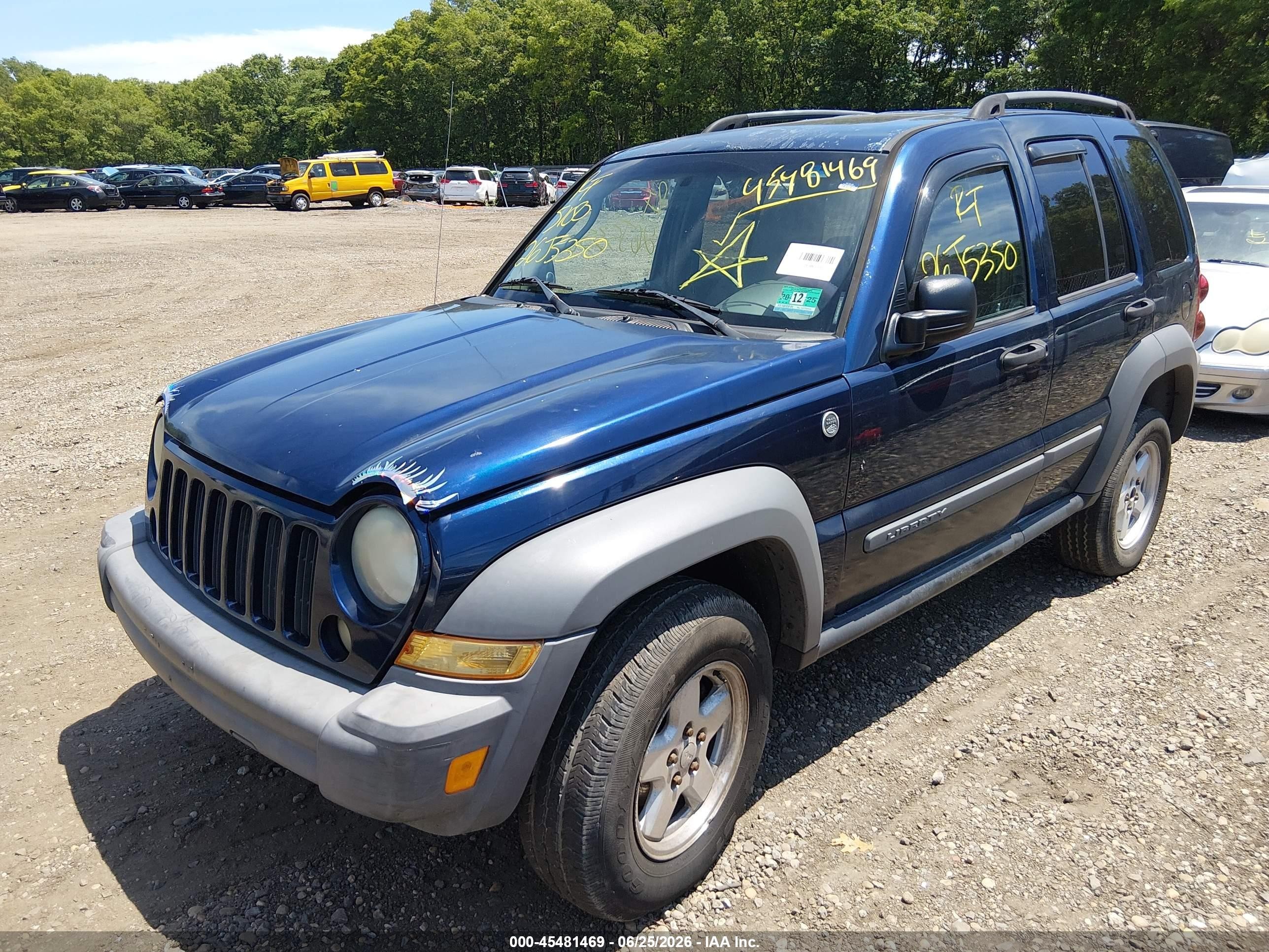 2005 Jeep Liberty Sport Blue vin: 1J4GL48K85W518472