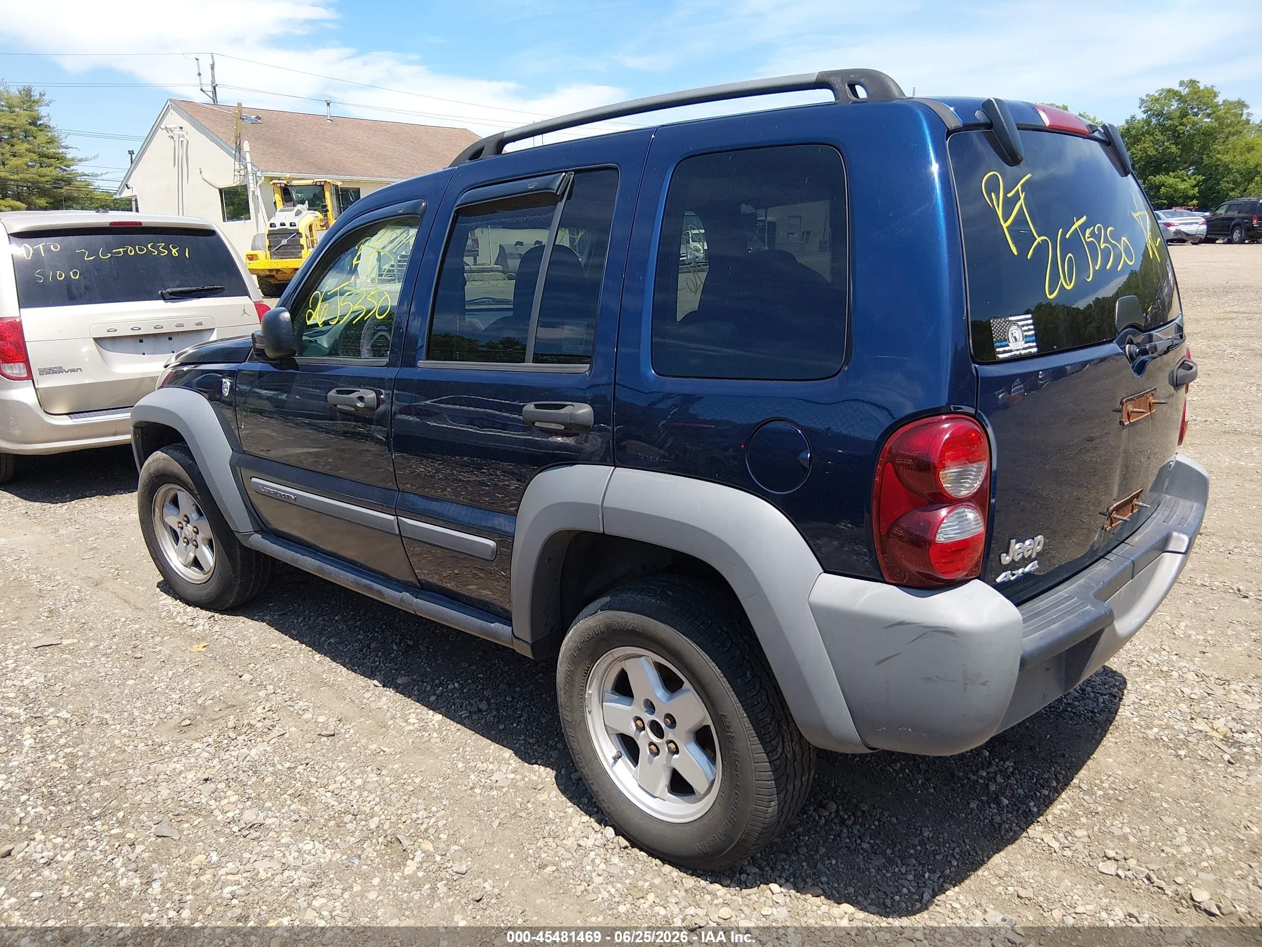 2005 Jeep Liberty Sport Blue vin: 1J4GL48K85W518472