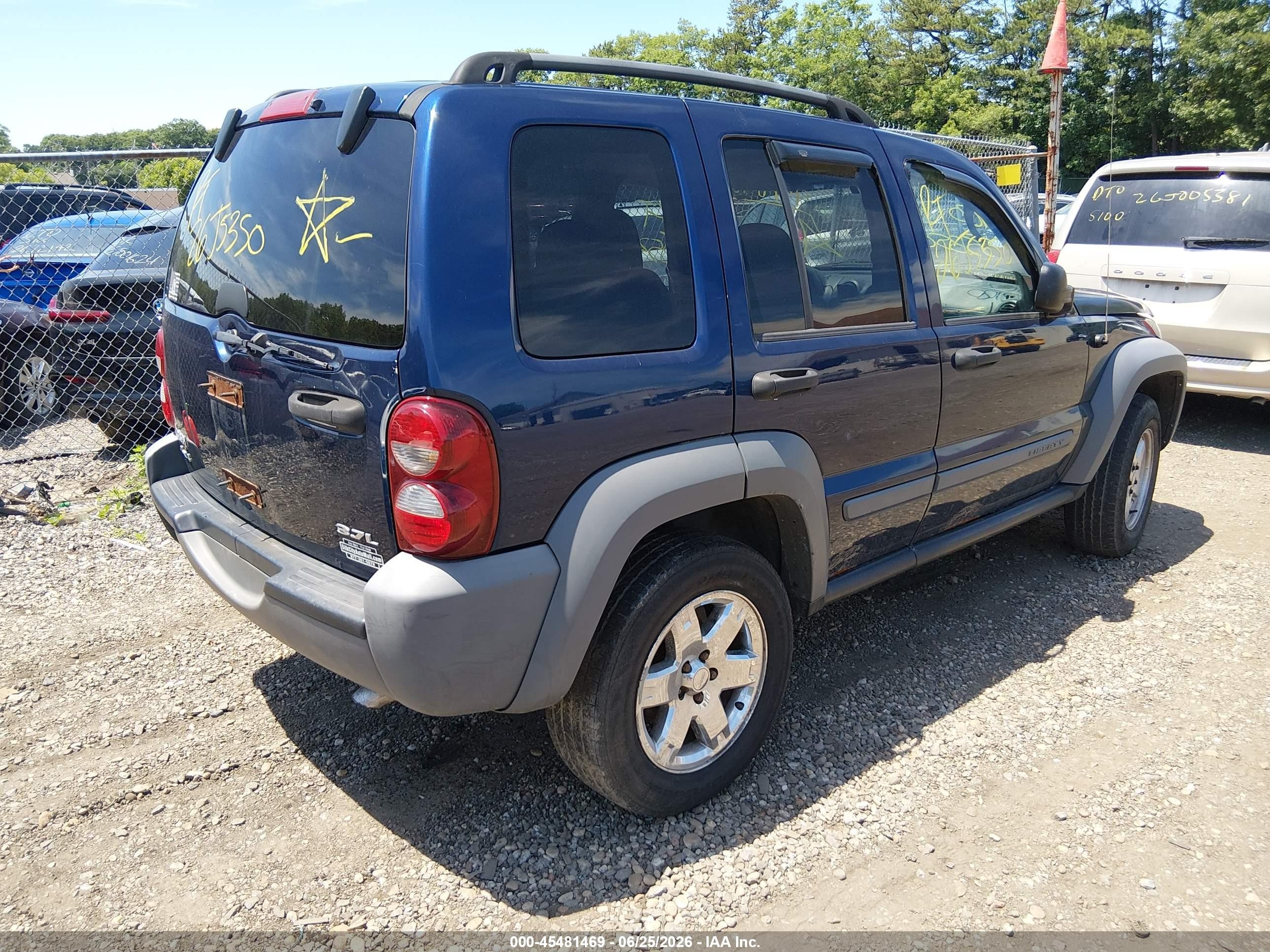 2005 Jeep Liberty Sport Blue vin: 1J4GL48K85W518472
