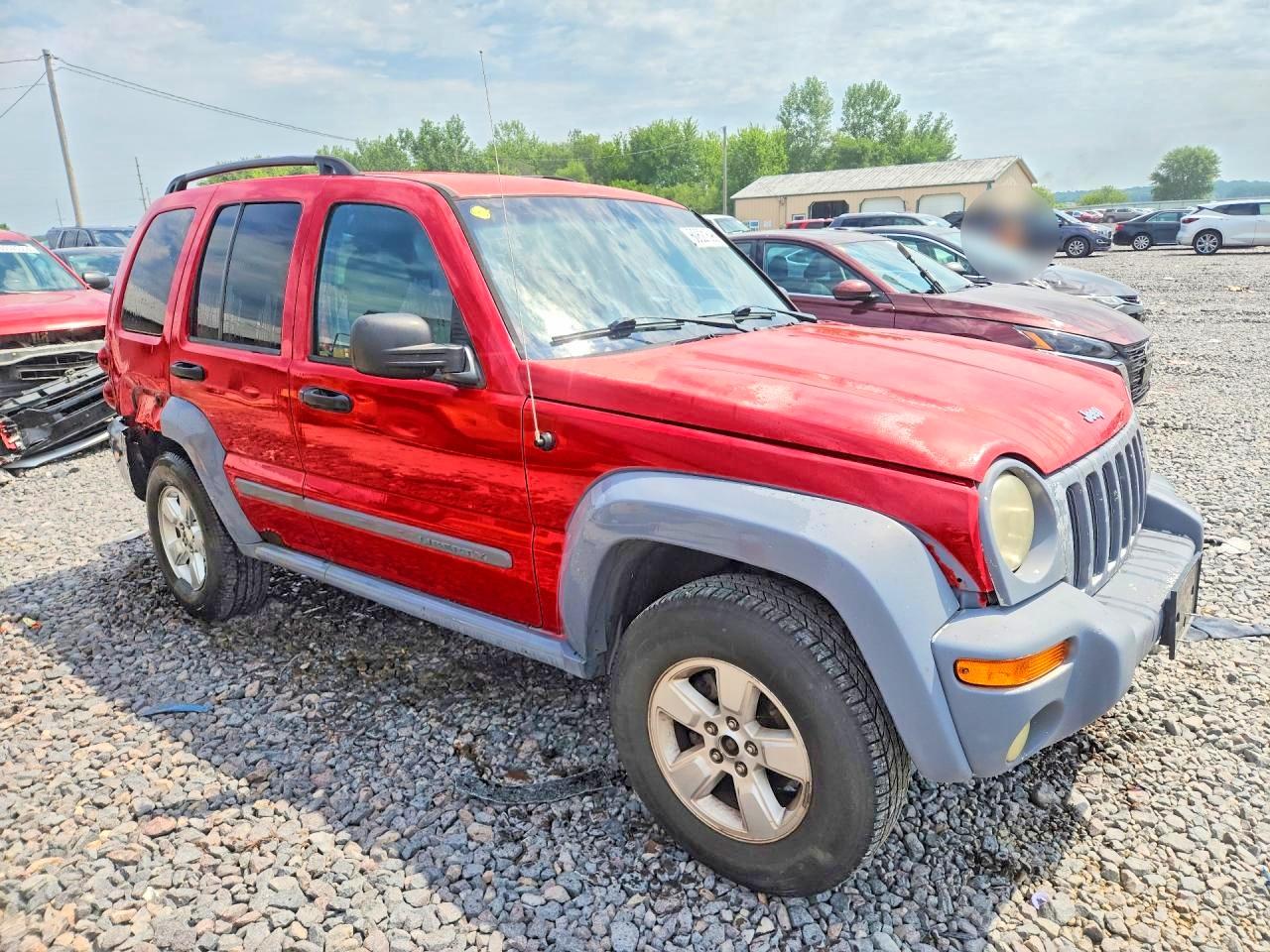2005 Jeep Liberty Sport Red vin: 1J4GL48K85W572886